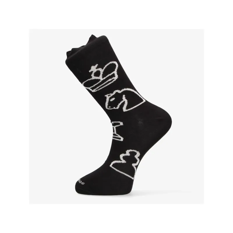 Calcetín Ajedrez Negro