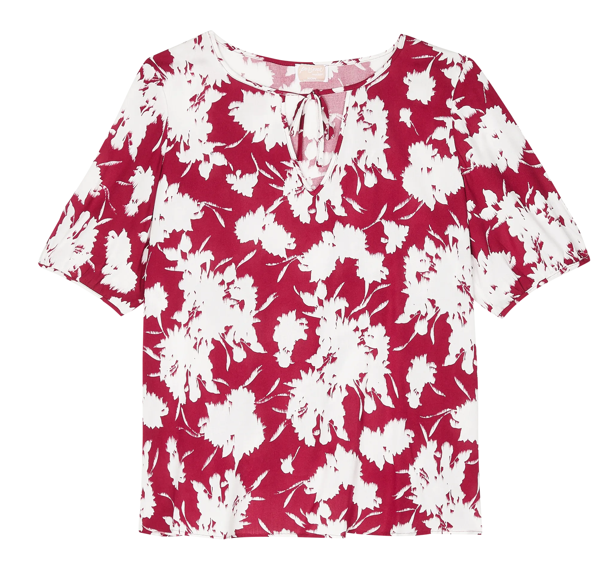 Top imprimé en viscose Rouge BILIA