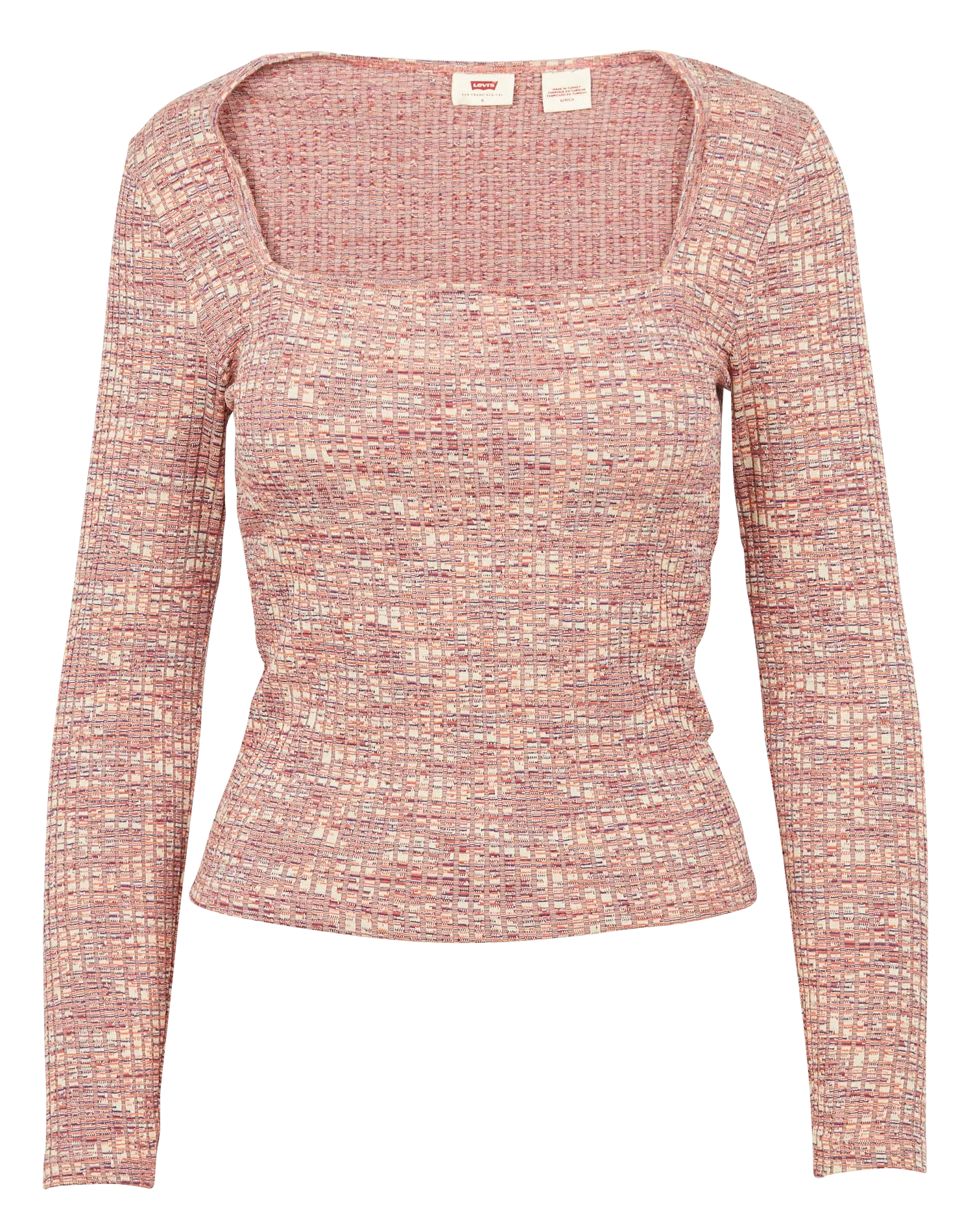 Top col carré moulant Multicolore MAGNOLIA TOP