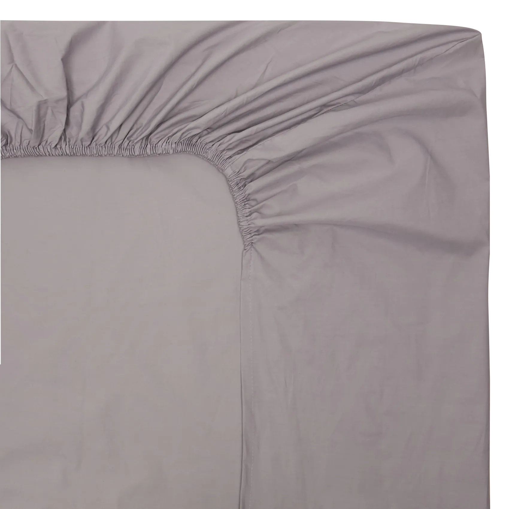 Drap housse en coton Gris DH PERCALE
