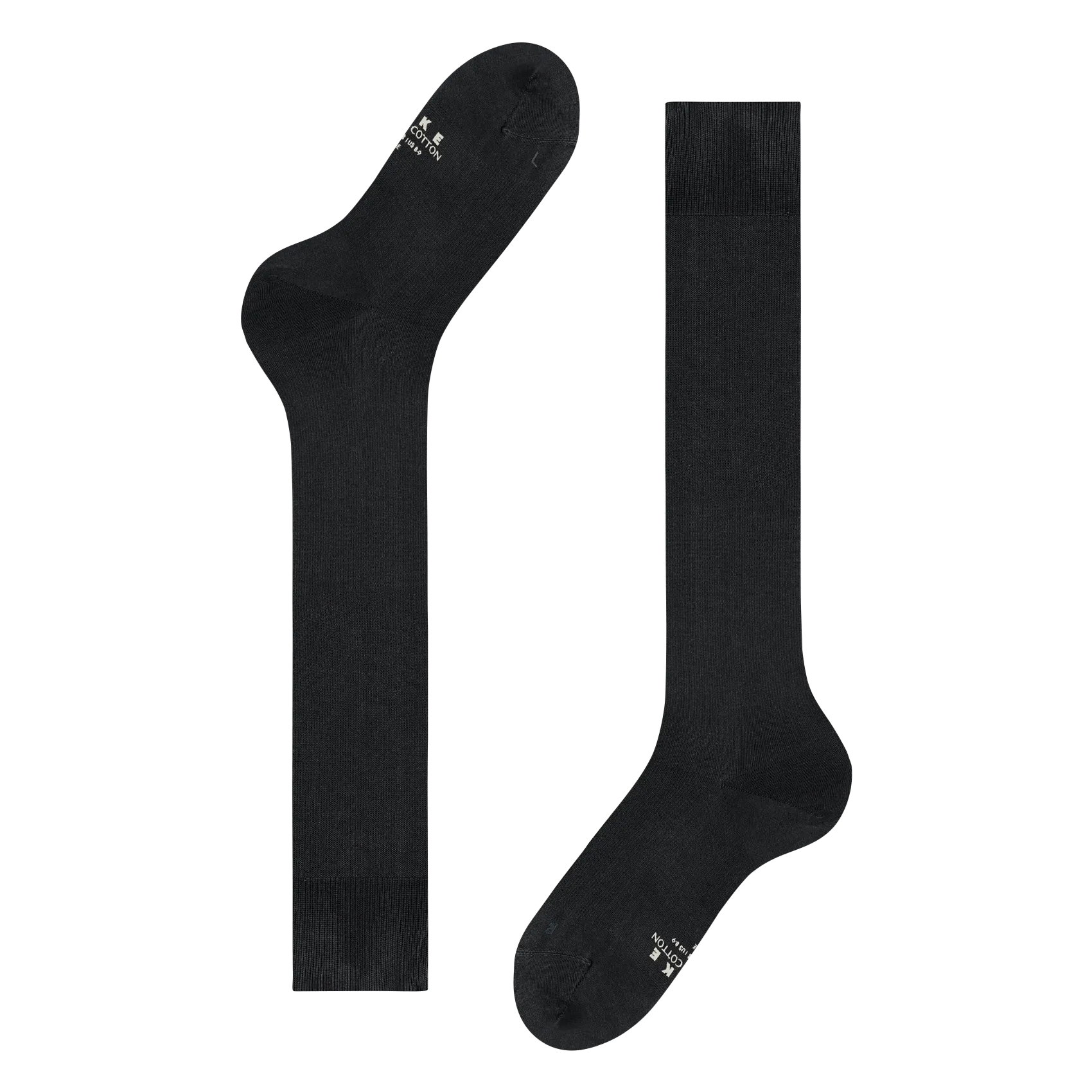 Mi-bas en coton mélangé Noir ENERGIZING COTTON