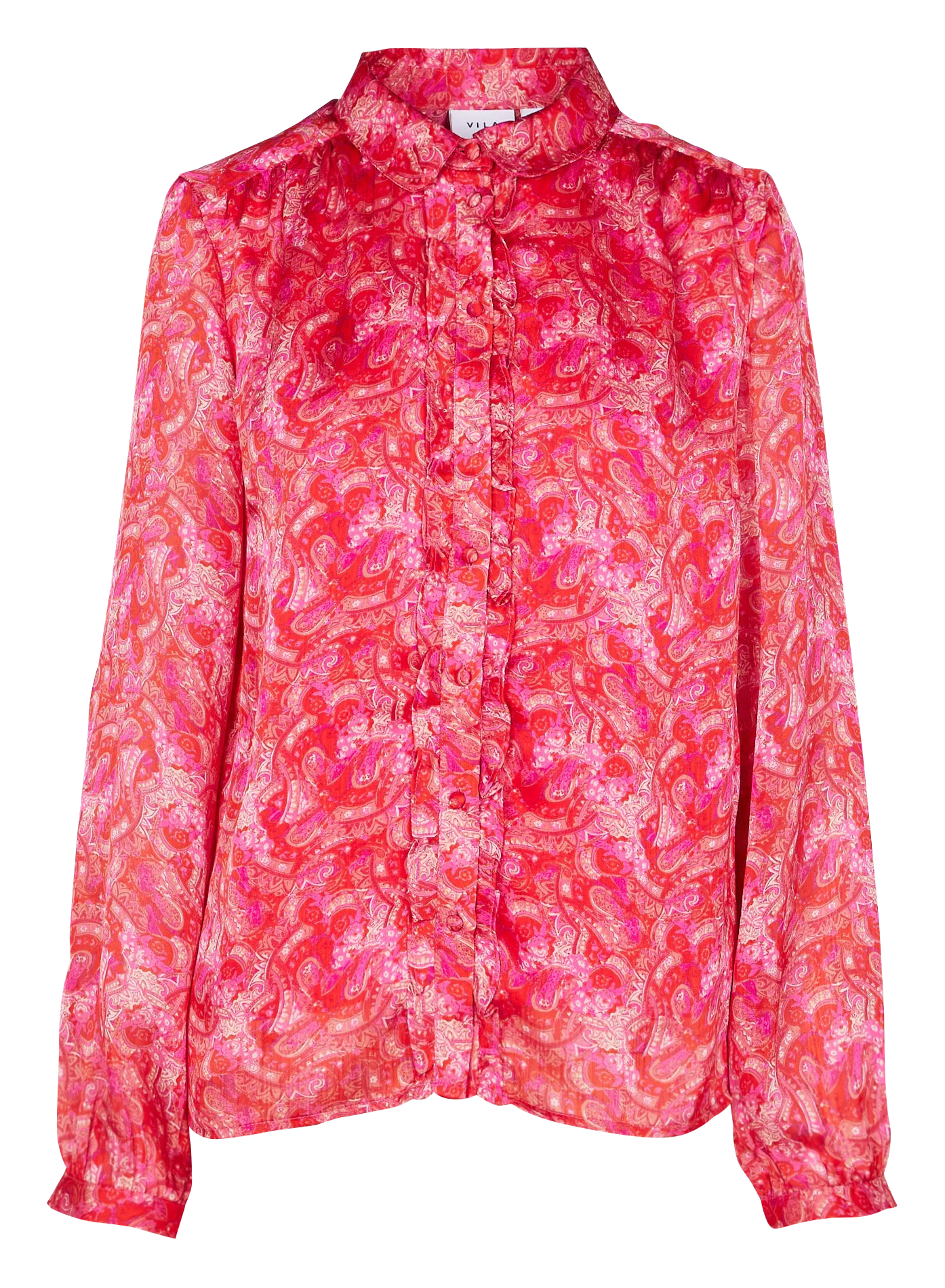 Chemise col classique imprimée Rose VILAYLA VIE