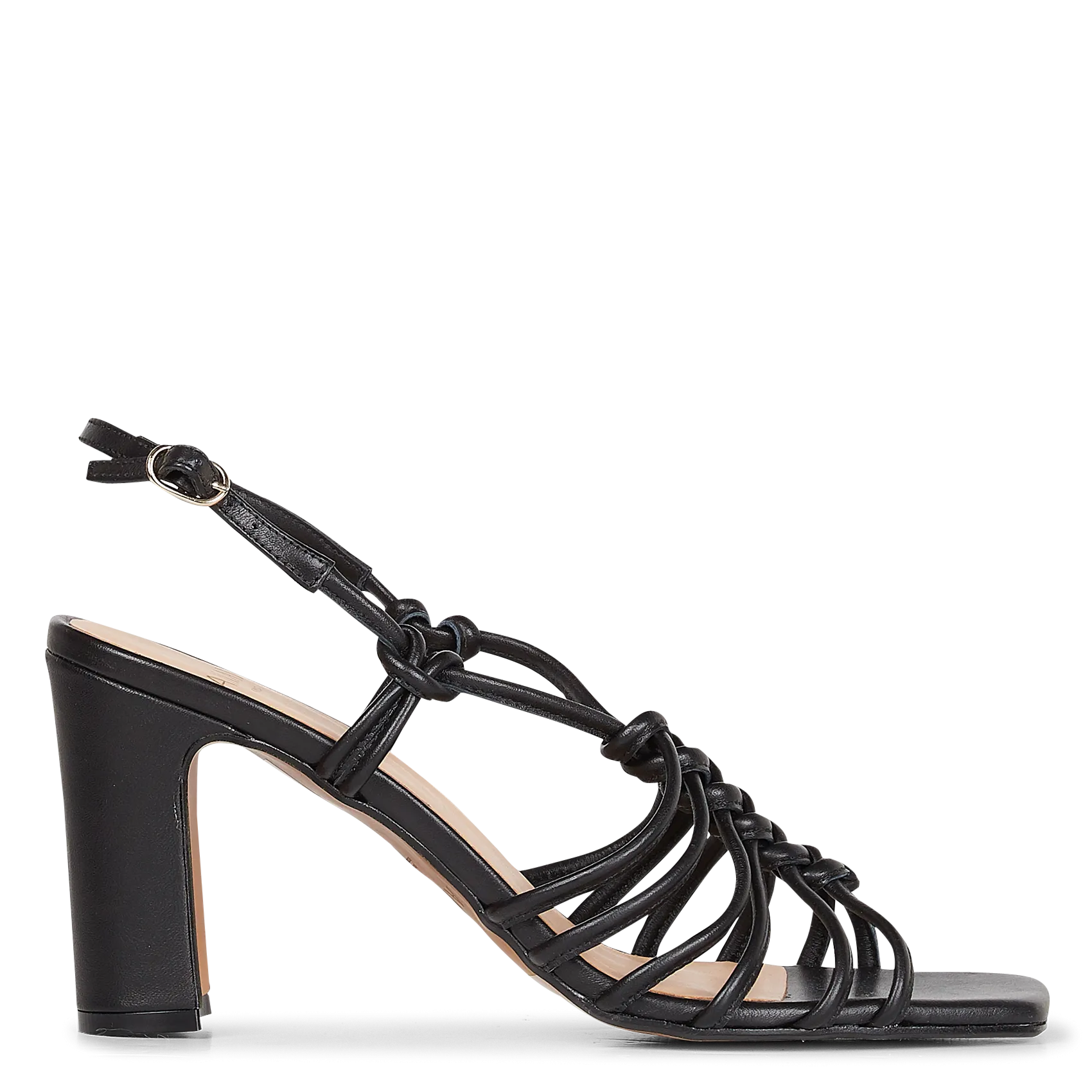 Sandales hautes en cuir Noir MERYL