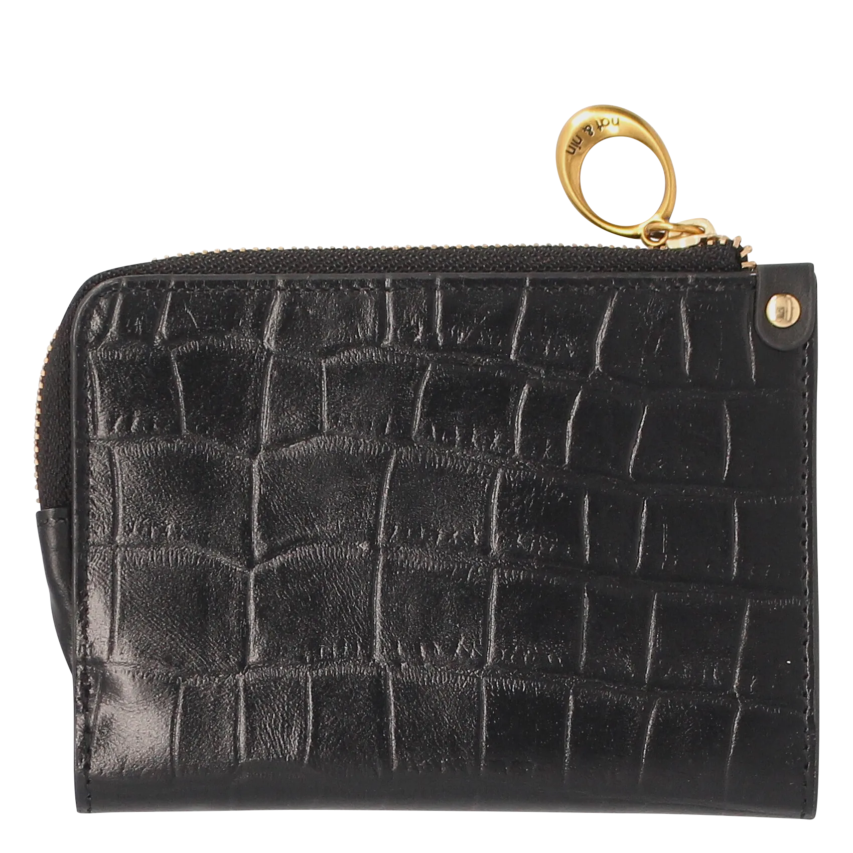 Portefeuille en cuir Noir IZA