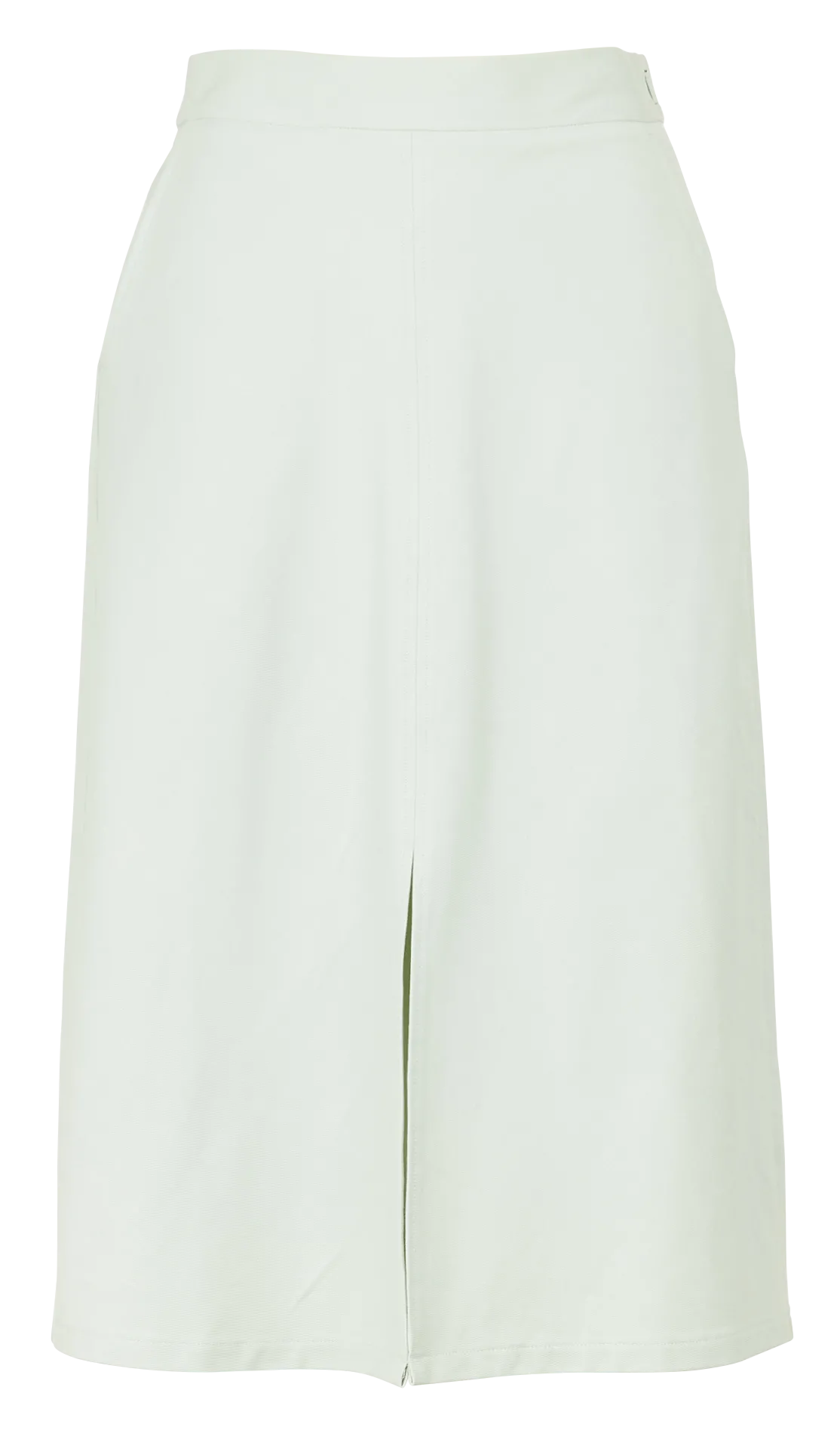 Jupe midi en coton stretch Vert JUDITTA
