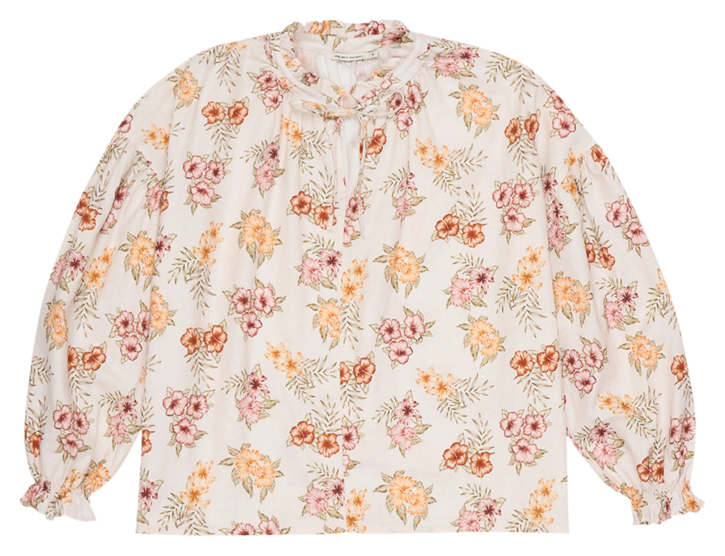 Blouse à motif en lin mélangé Multicolore PALERMO