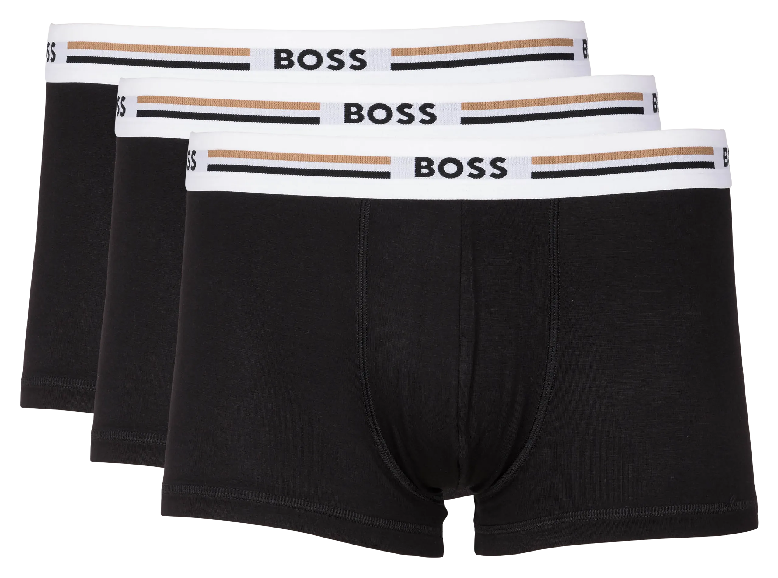 Lot de trois boxer coupe normale Noir