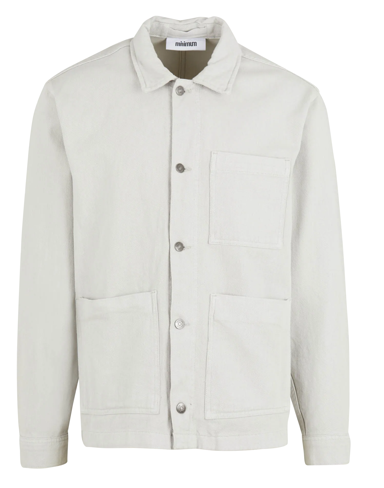Veste denim en coton bio Blanc FATE