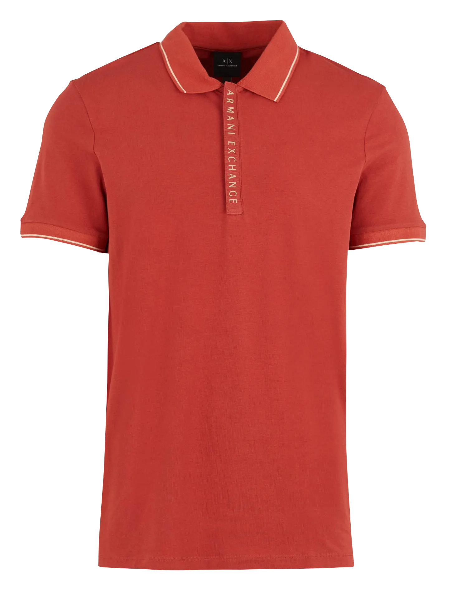 Polo en jersey de coton Rouge