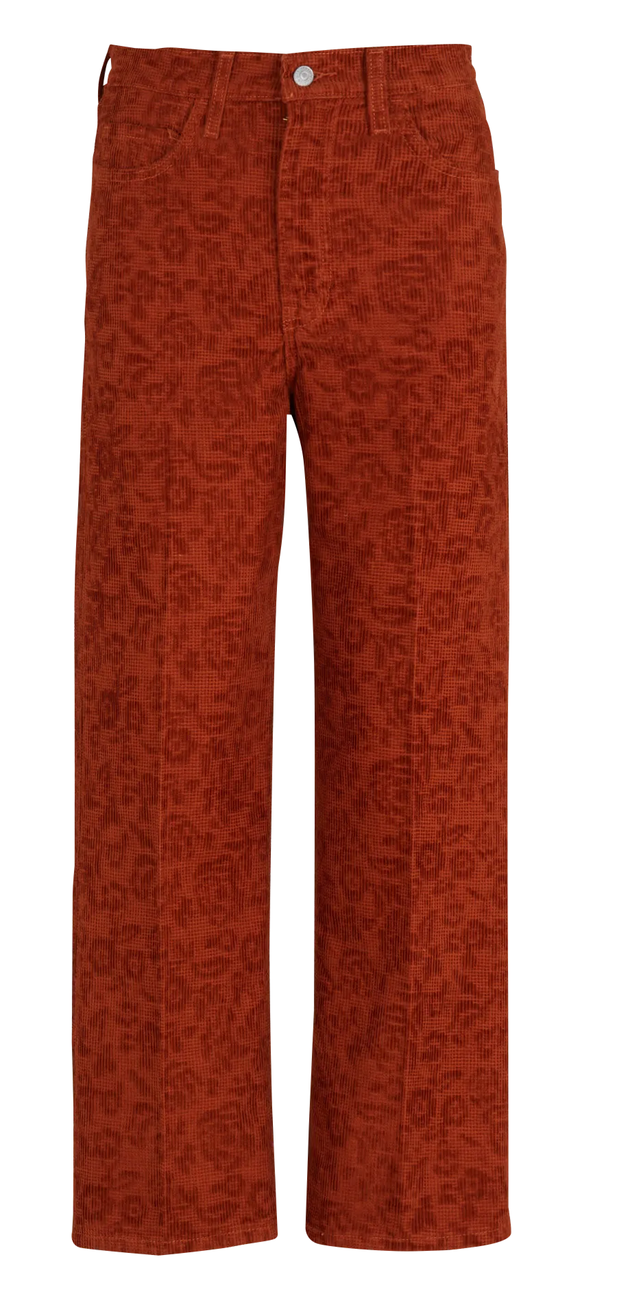 Pantalon droit velours côtelé Orange RIBCAGE STR ANKLE CORD