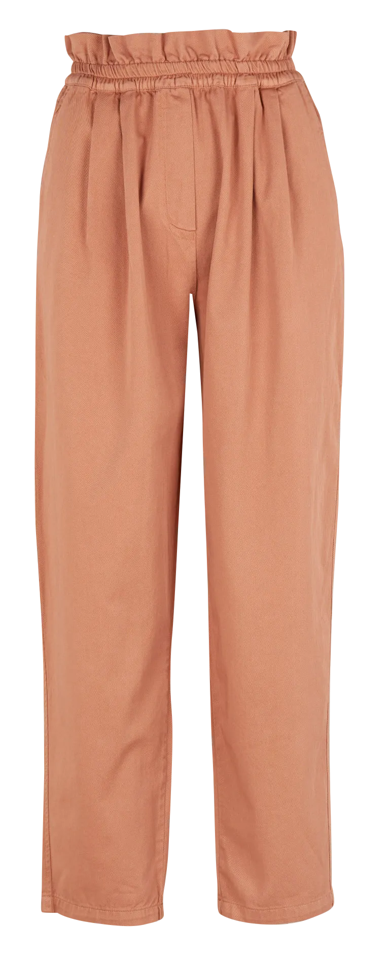 Pantalon carotte en coton Rose JOANNA