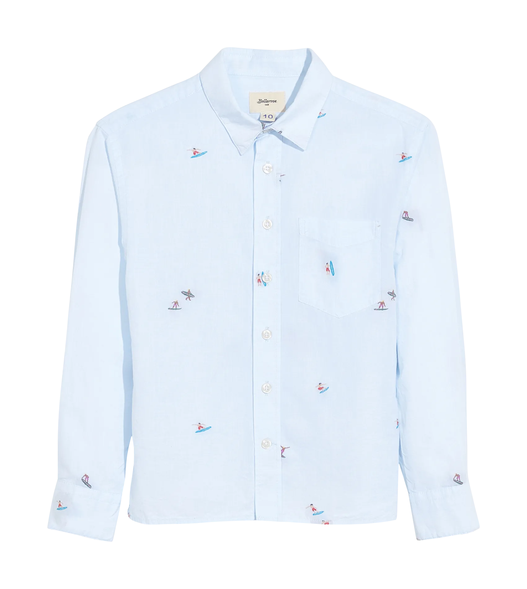 Chemise oversize à motifs en coton Gris GULIAN