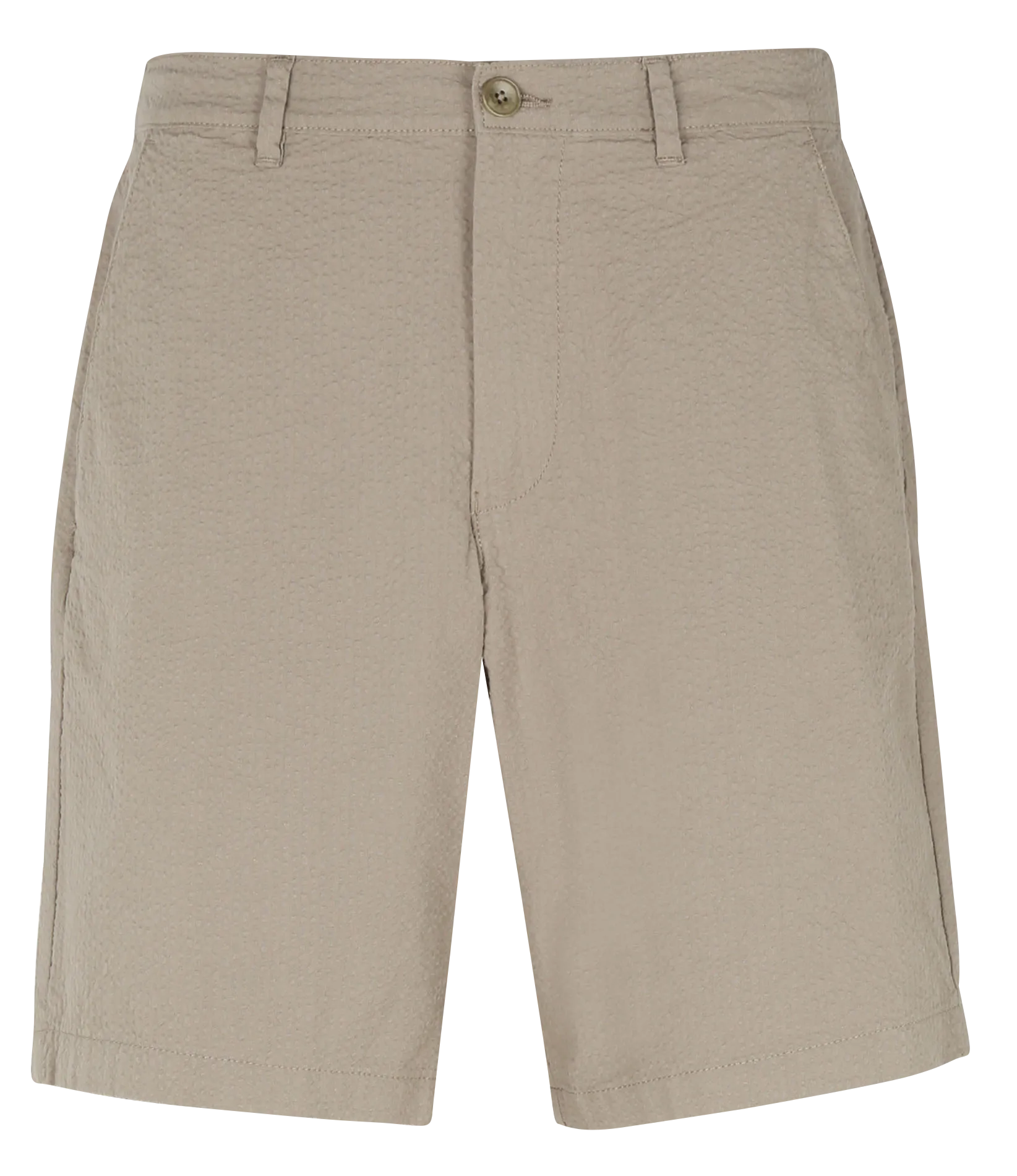 Bermuda texturé en coton bio mélangé Gris