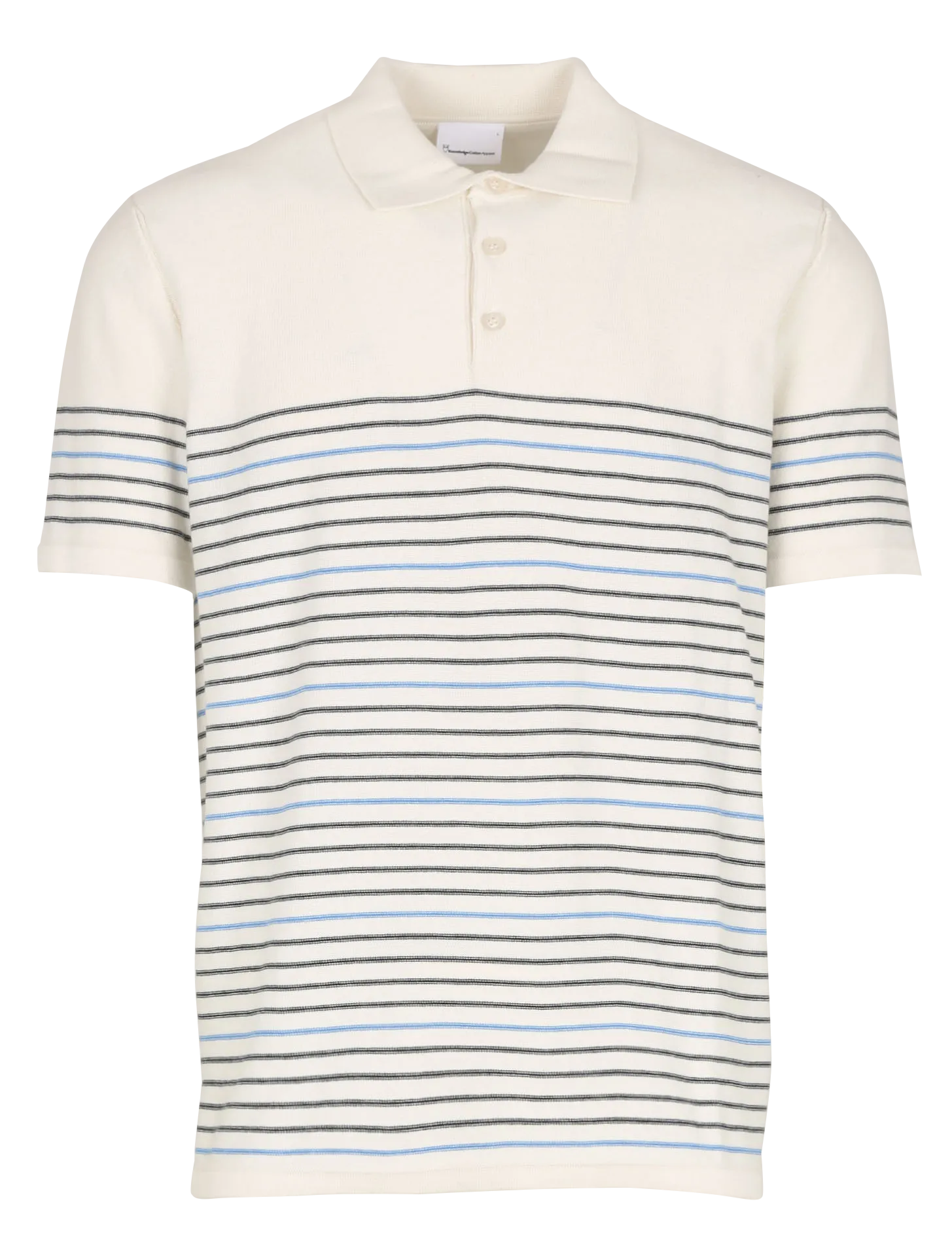 Polo marin regular-fit en coton organique Blanc