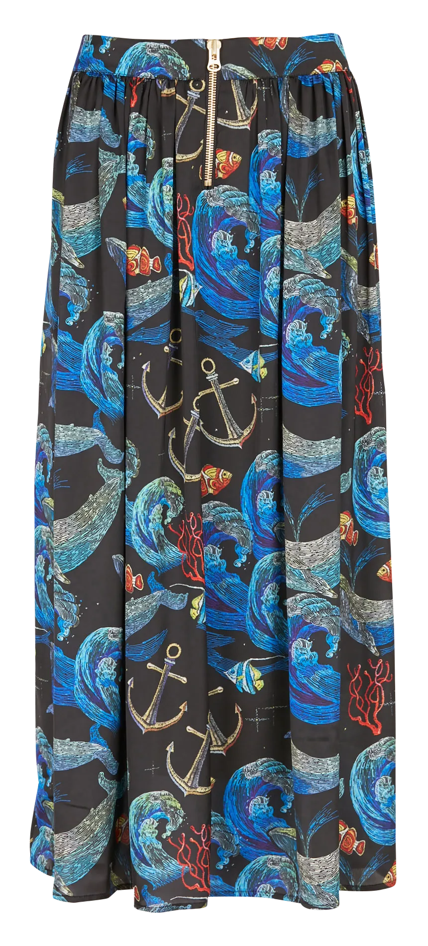 Jupe mi-longue imprimée Multicolore ORSO