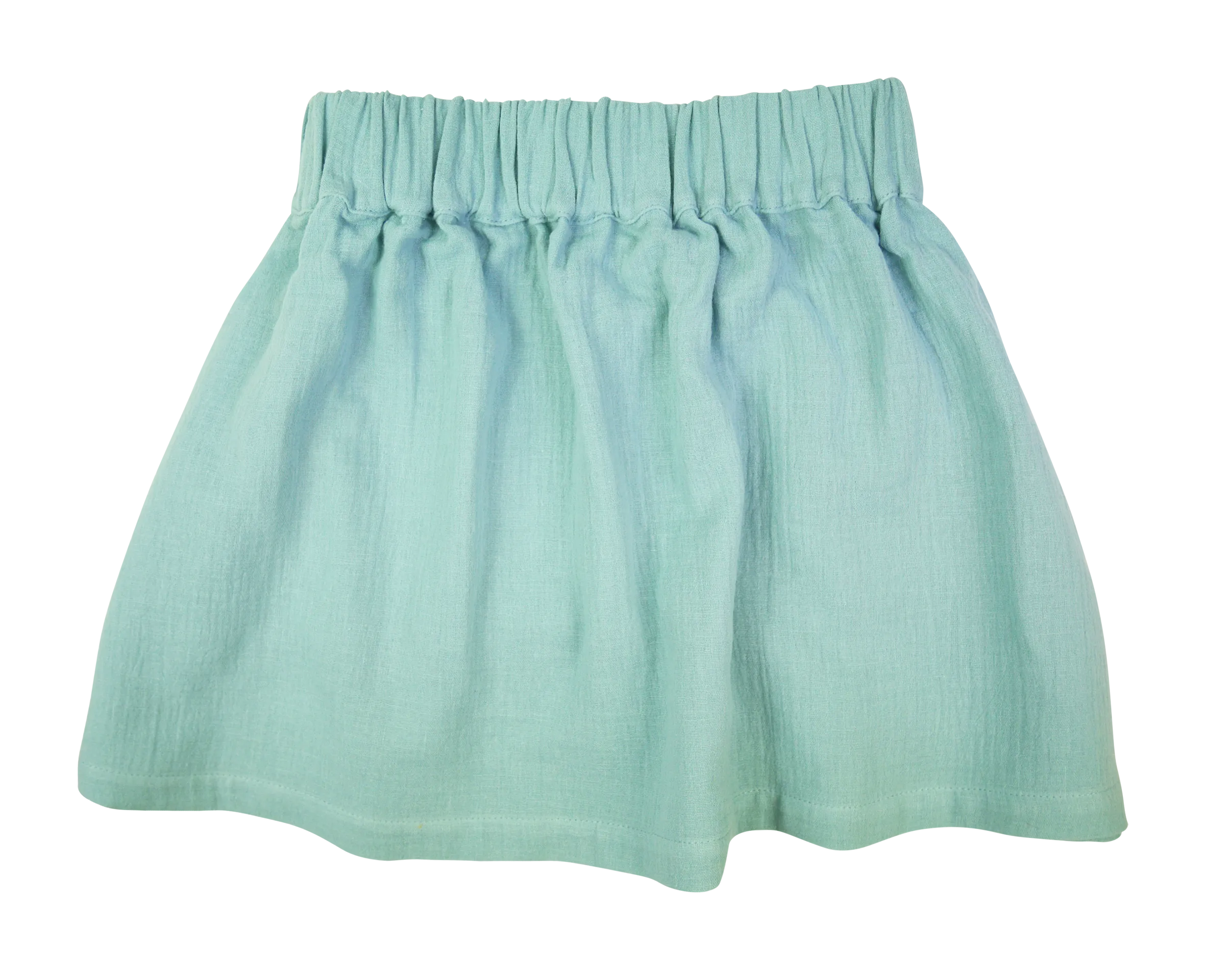 Jupe courte à imprimé fleuri Vert