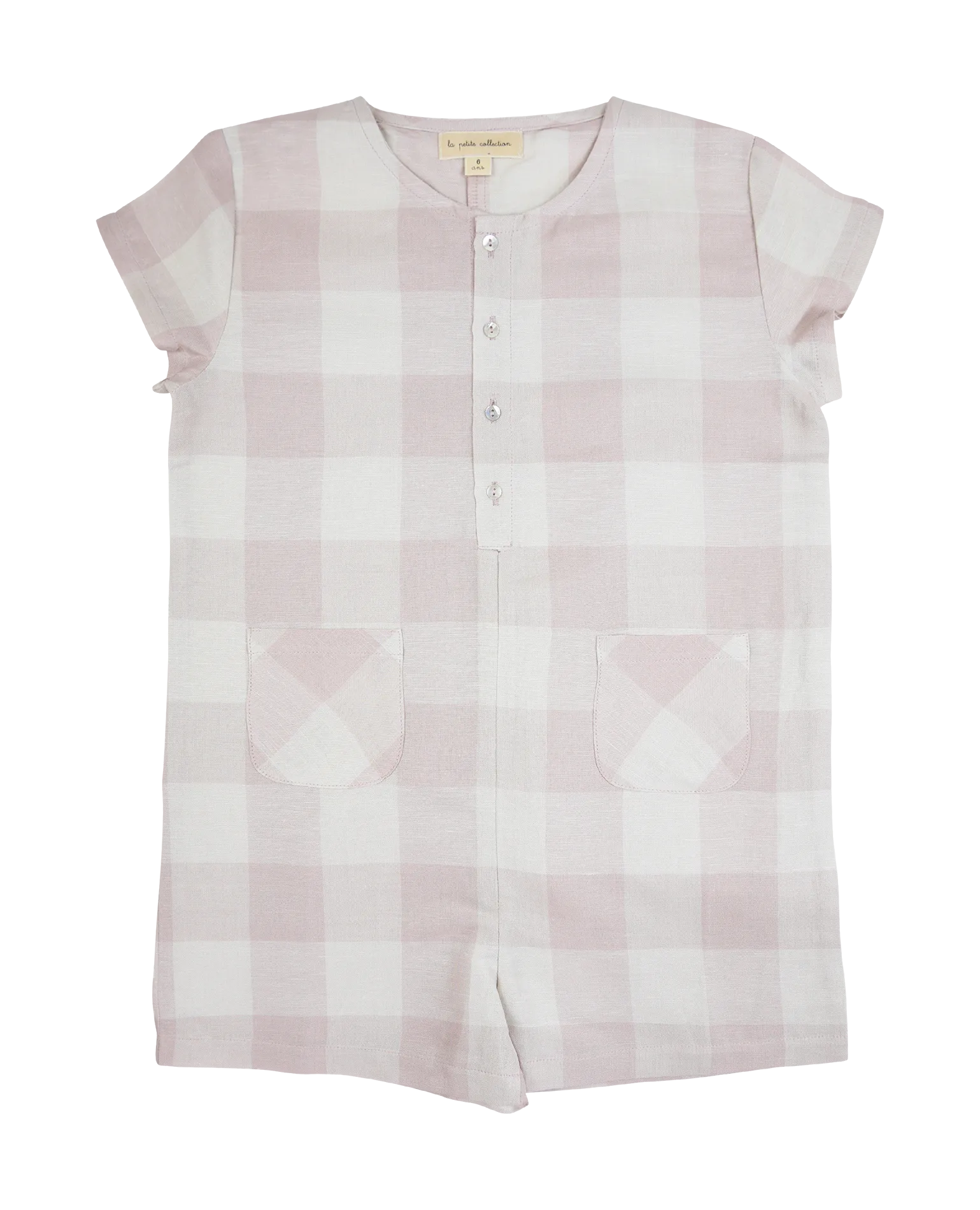 Combinaison imprimée en lin Rose