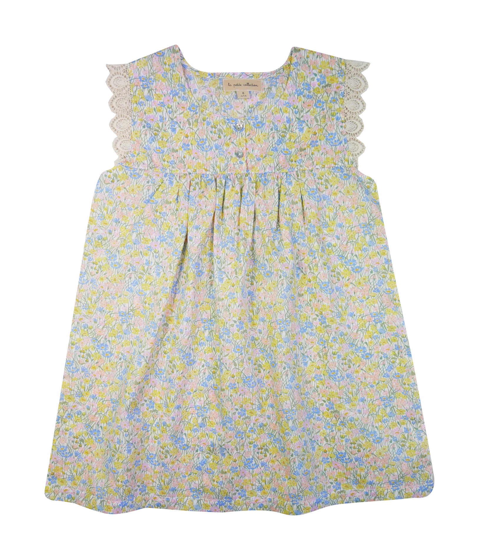 Robe courte en coton biologique Jaune
