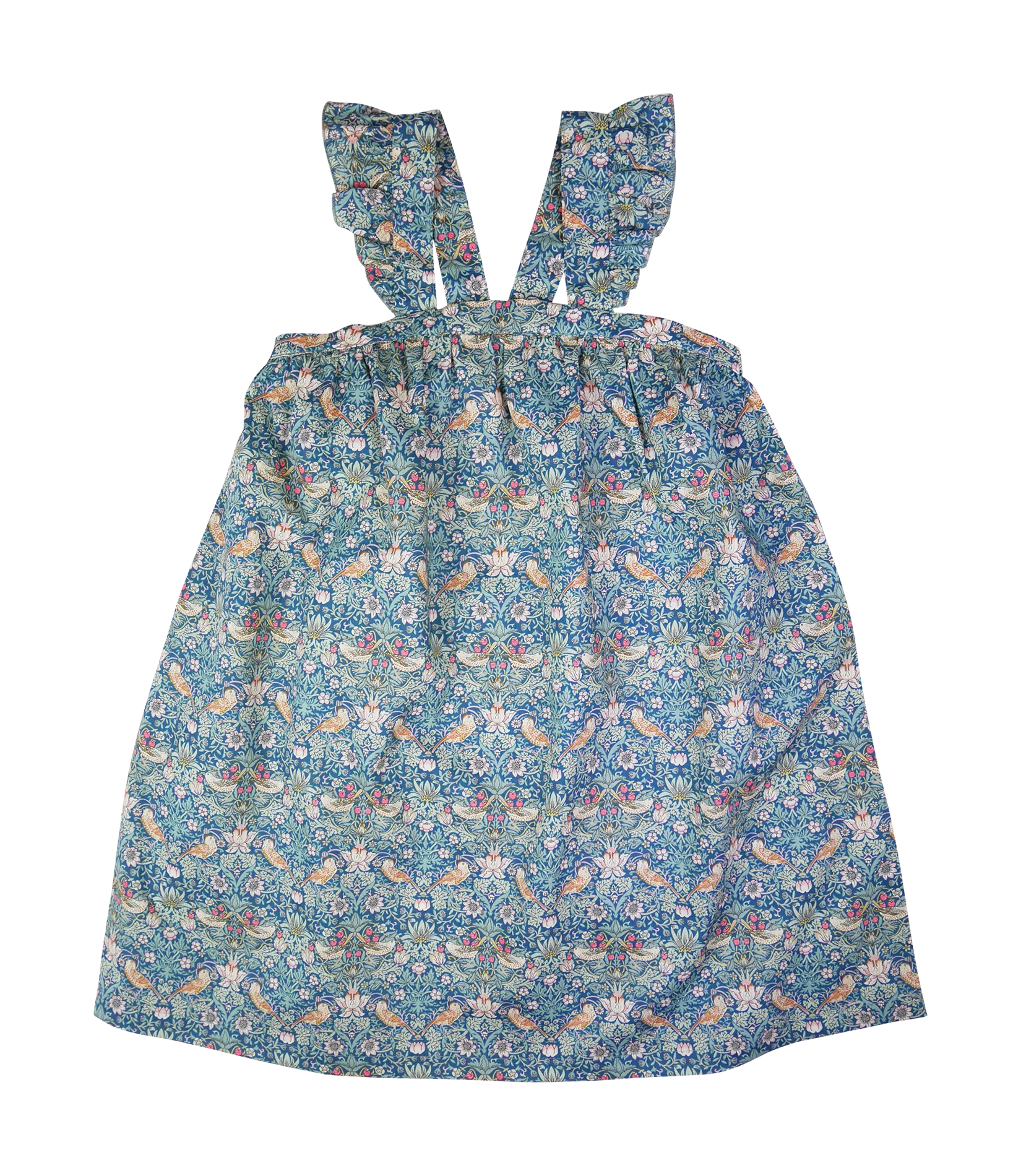 Robe imprimée en coton bio Bleu