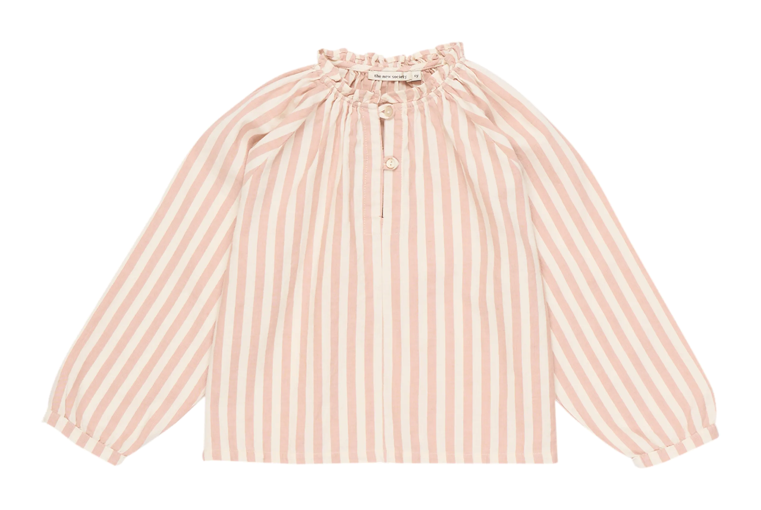 Top à rayures en coton mélangé Rose AMBRA