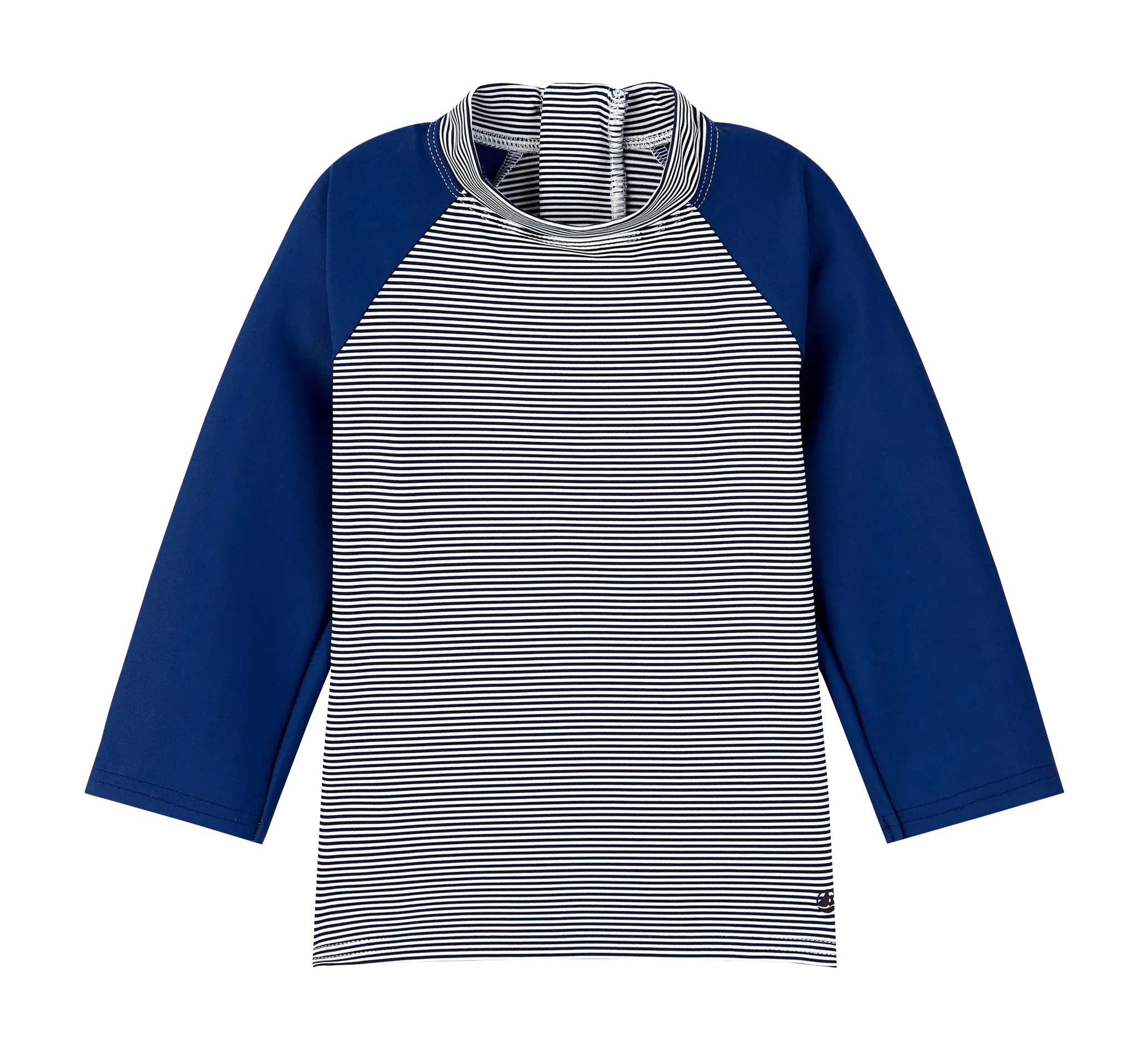 Tee-shirt de bain rayé Bleu