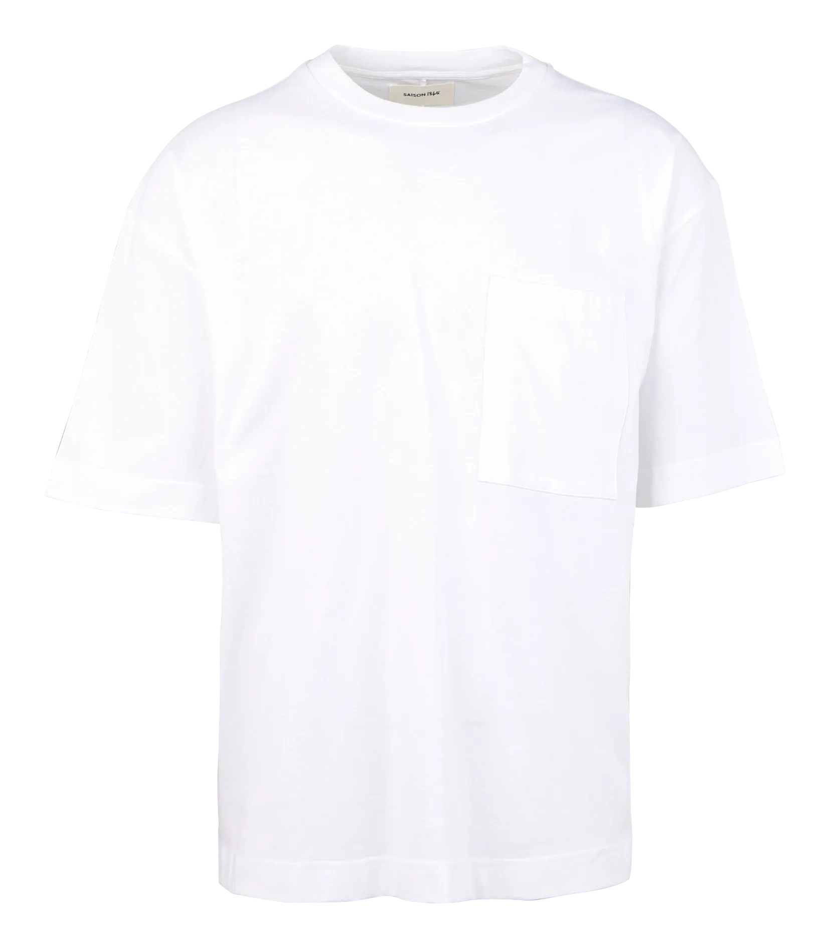 T-shirt col rond en coton biologique Blanc BART