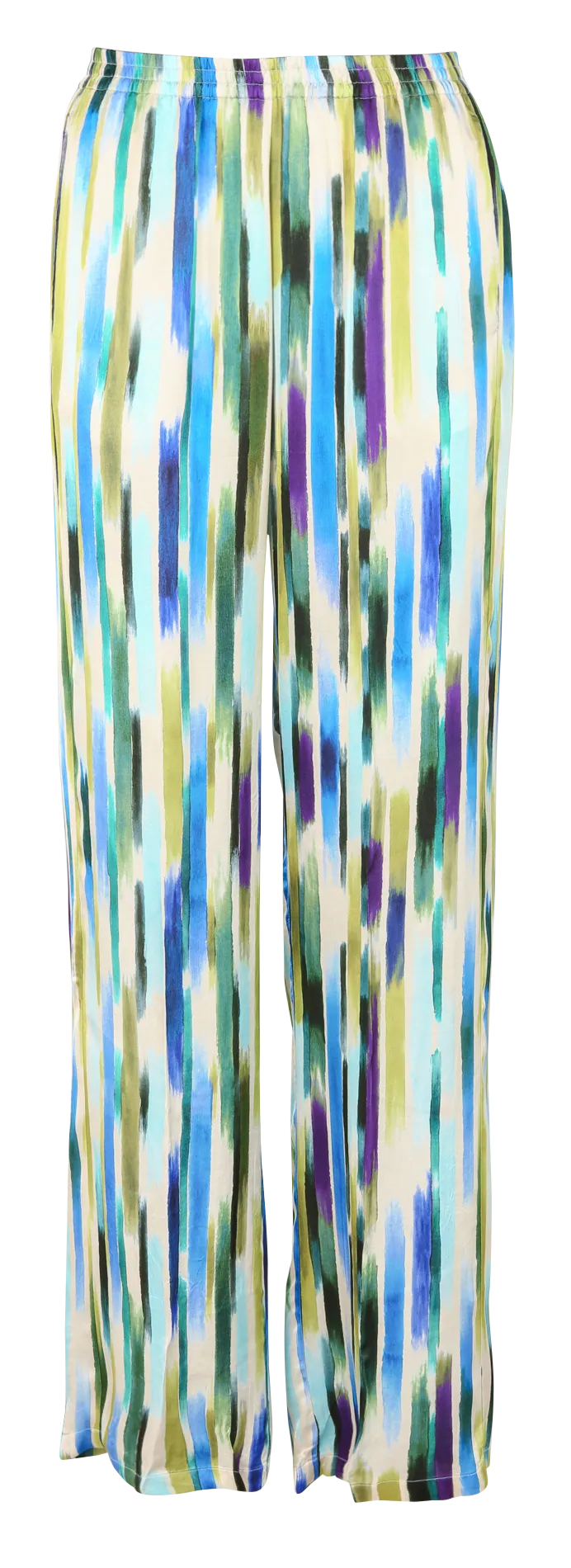 Pantalon large fluide à imprimé Bleu PLAISANCE