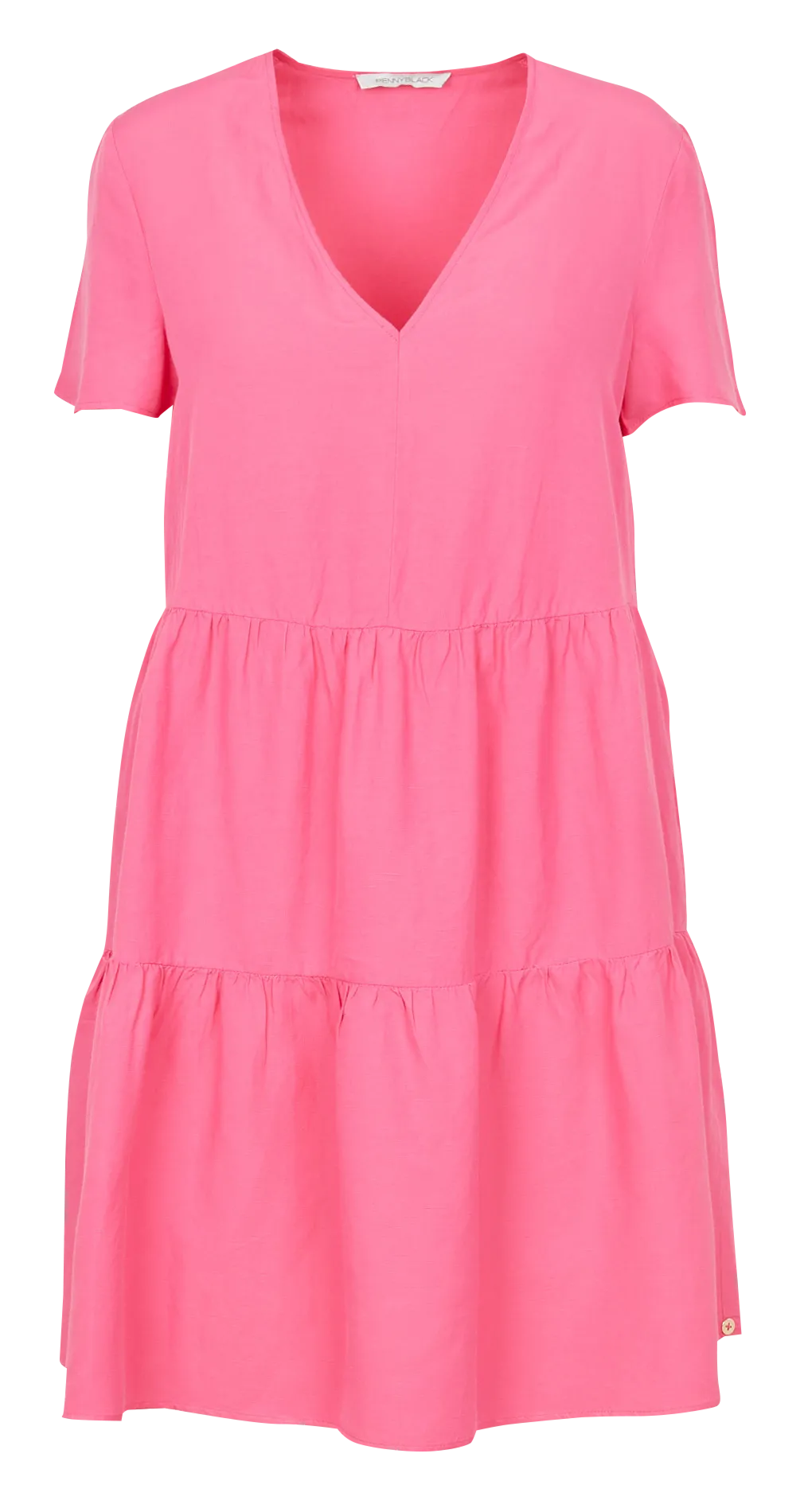 Robe col V ample Rose RIVIERA