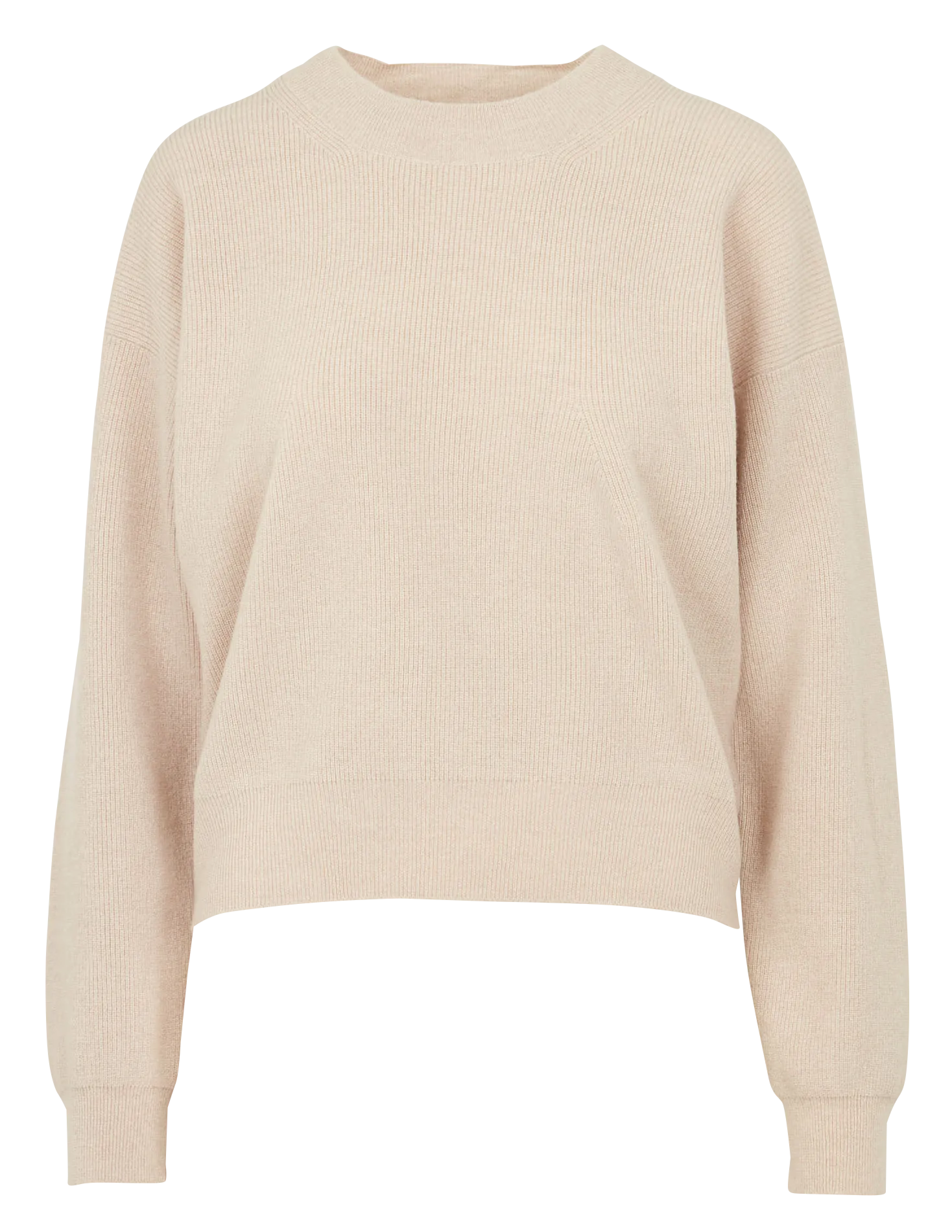 Pull droit col rond en laine mérinos Rose WELLES