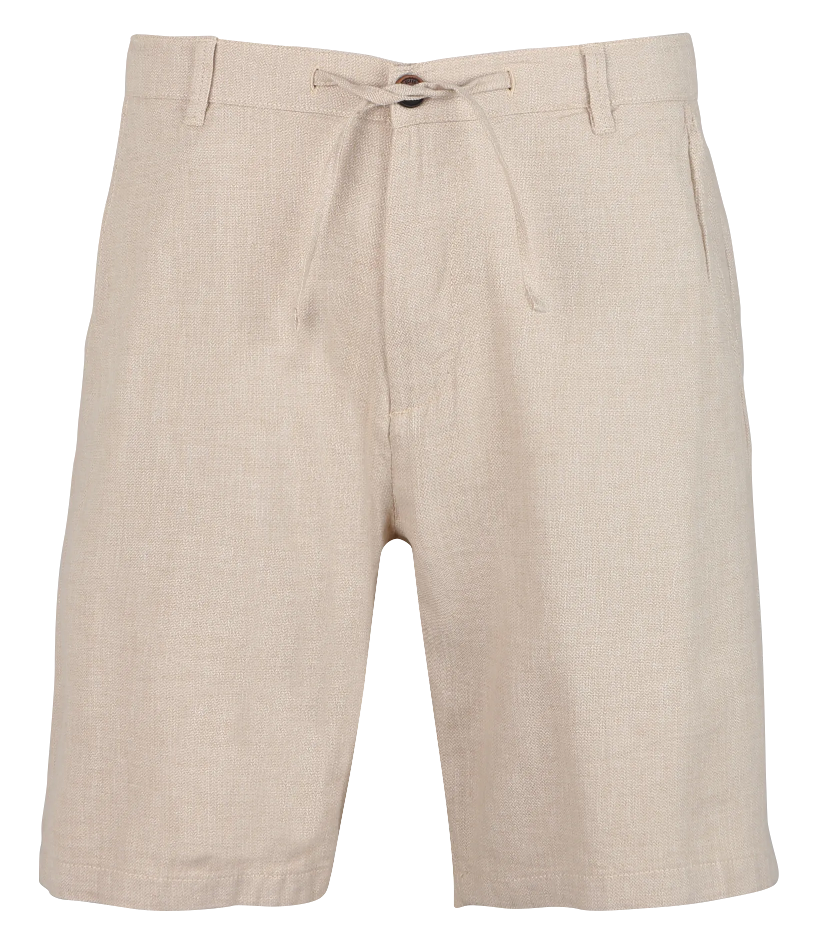 Short regular-fit en coton bio mélangé Beige