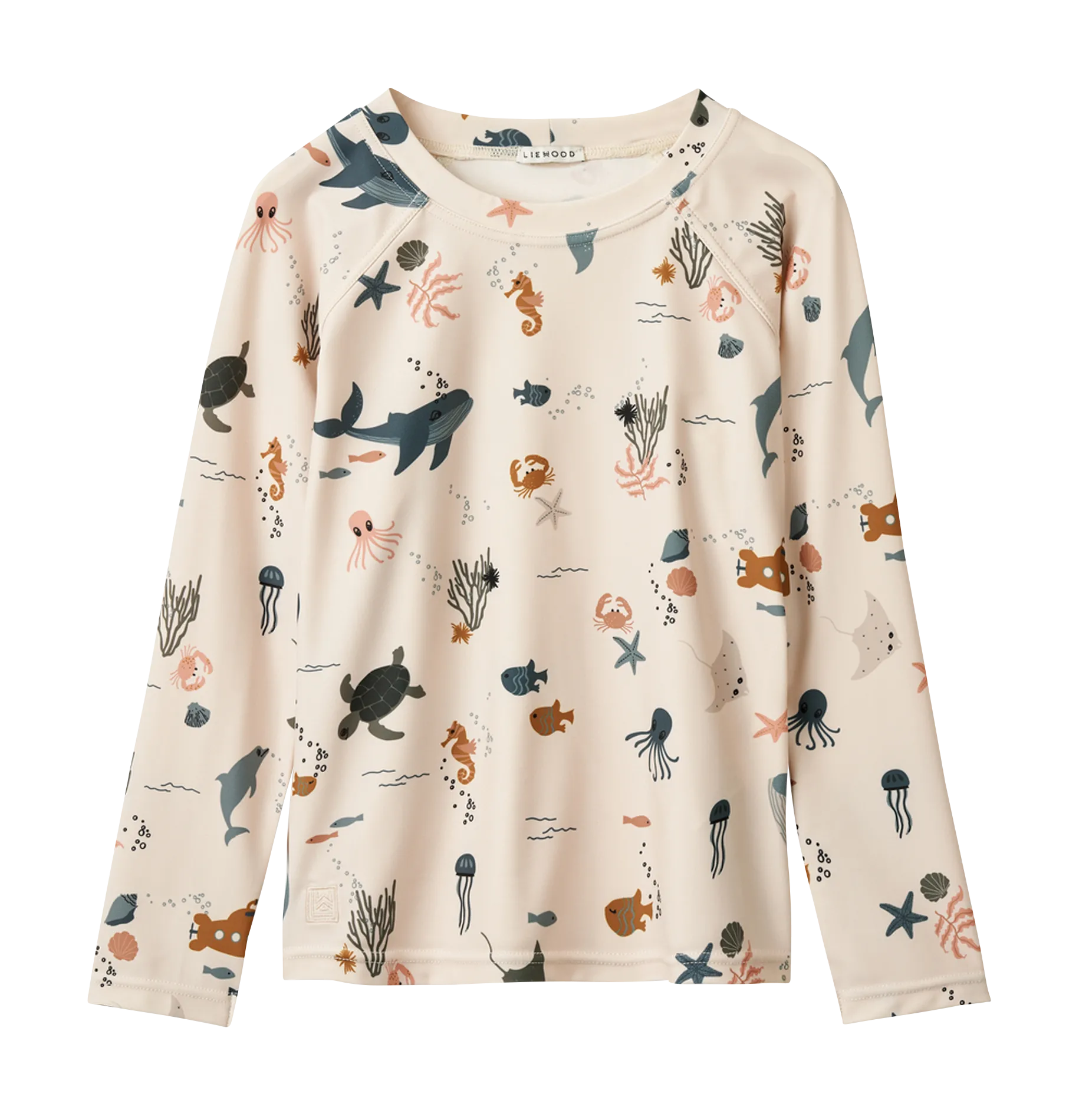 T-shirt de bain col rond imprimé Multicolore NOAH