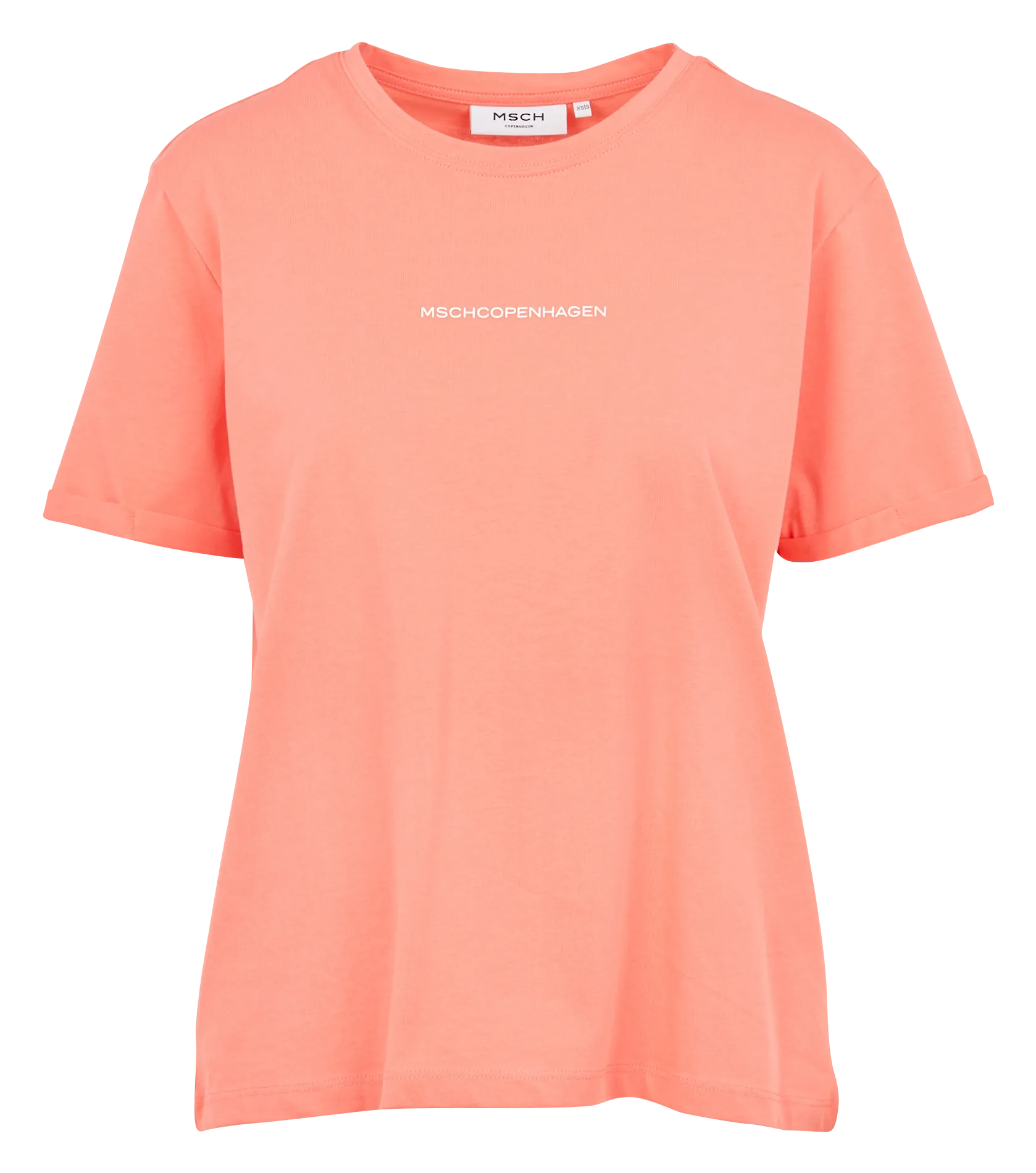 Tee-shirt col rond en coton bio Rose TERINA