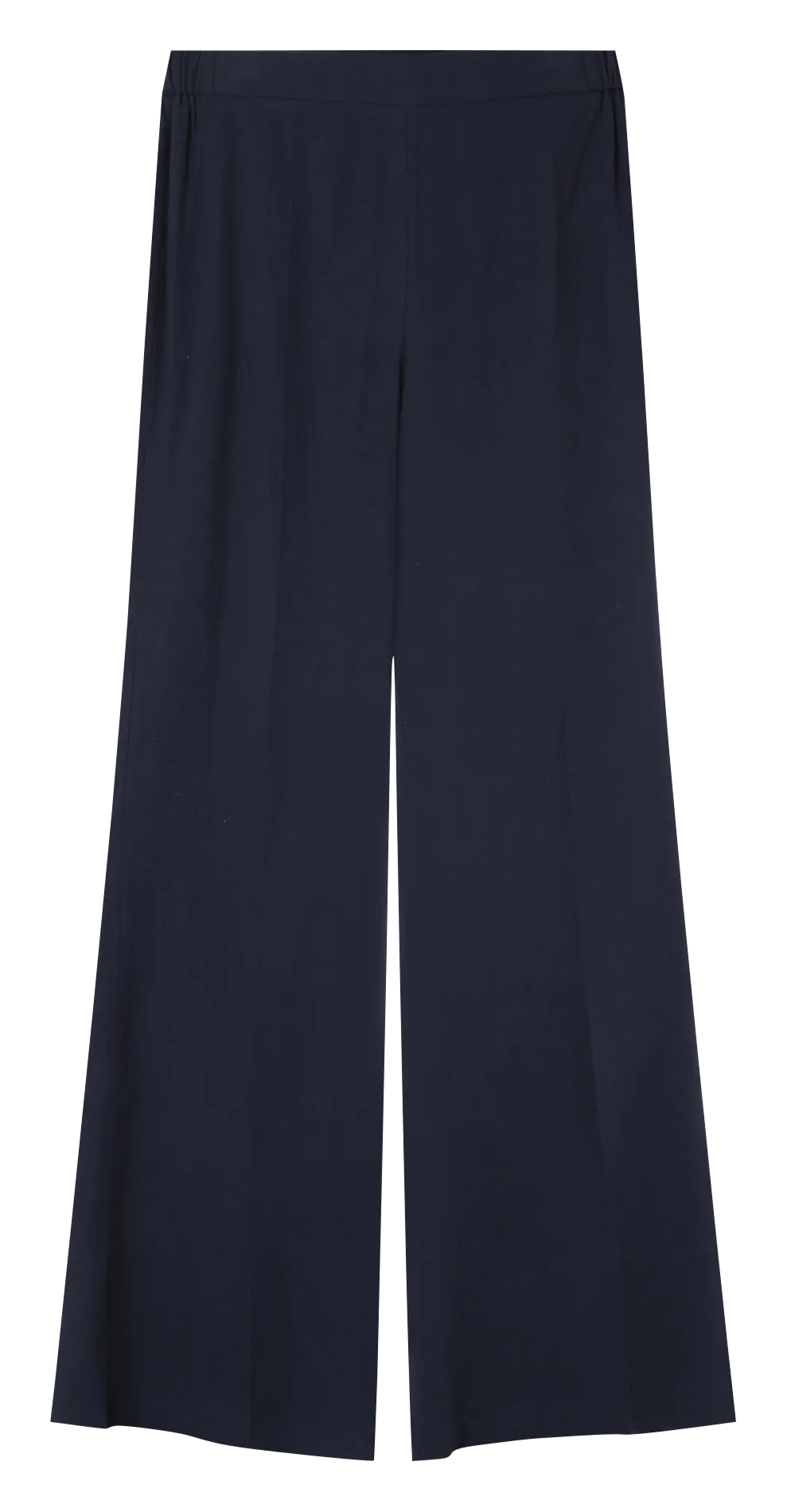 Pantalon flare en lin mélangé Bleu KAMERON