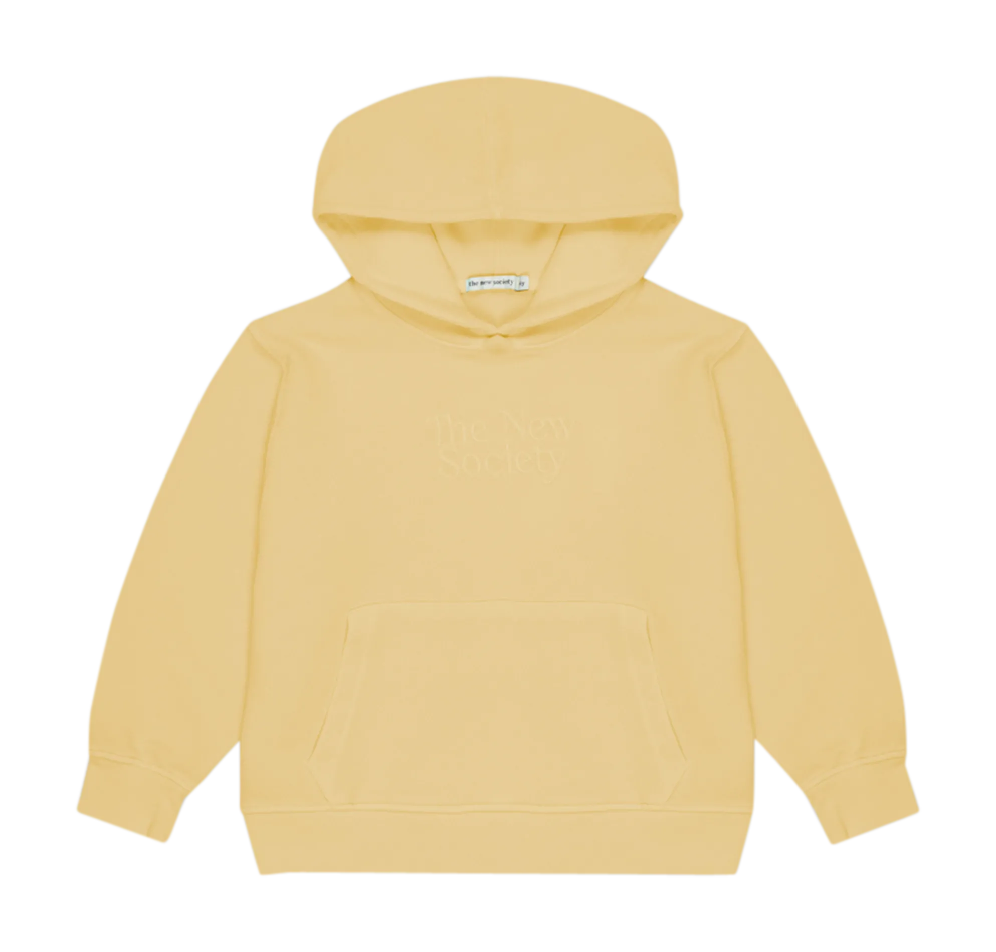 Sweat à capuche ample en coton mélangé Jaune LEONARDO