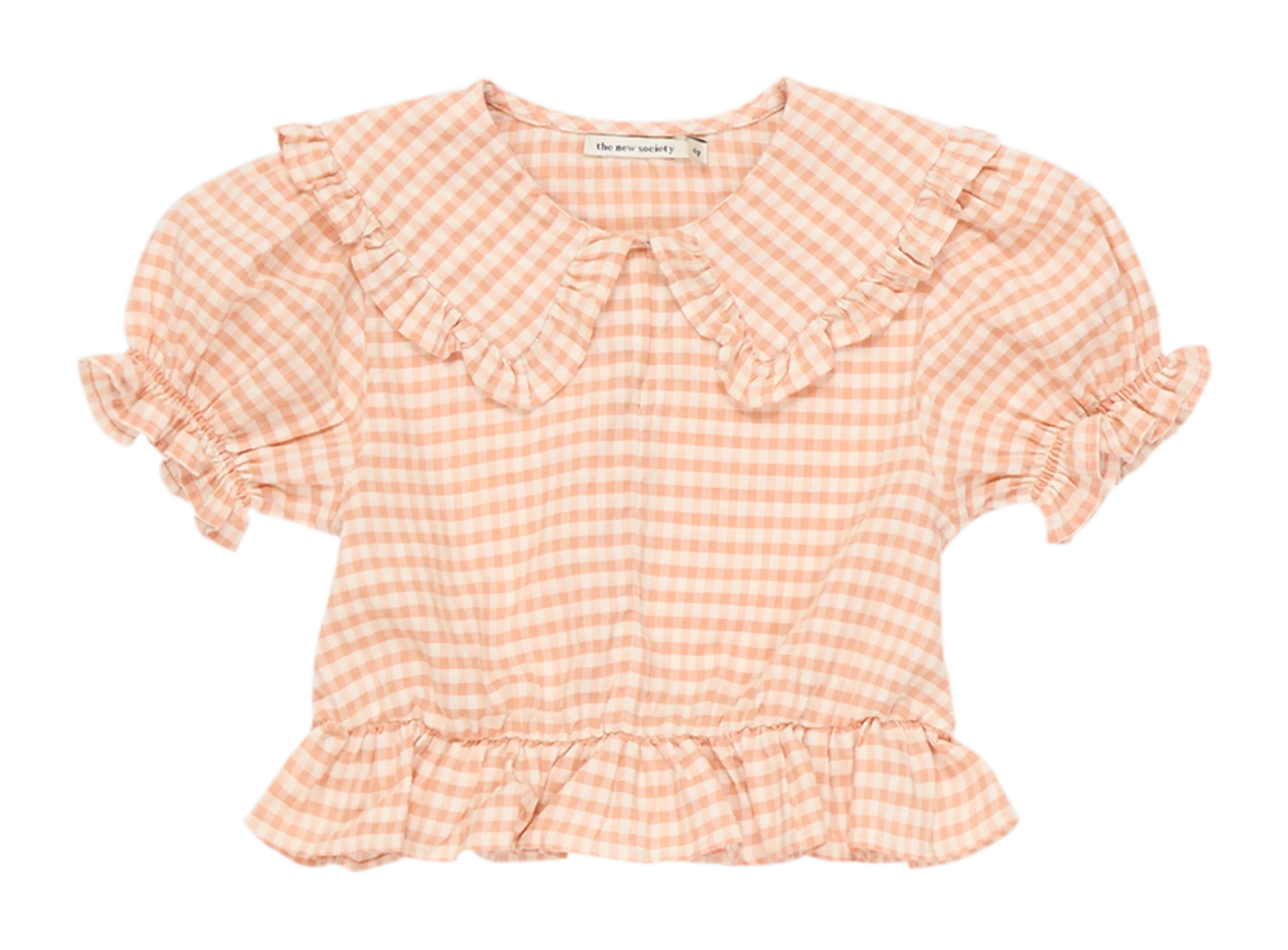 Blouse droite col claudine en coton biologique Multicolore PETRA