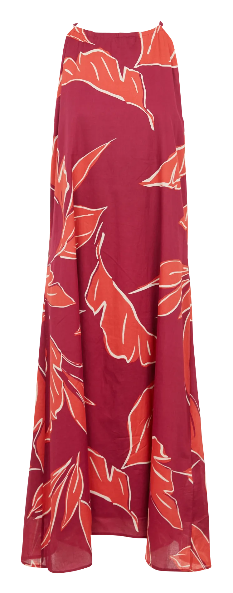 Robe longue en coton imprimé Rose KRISTEN