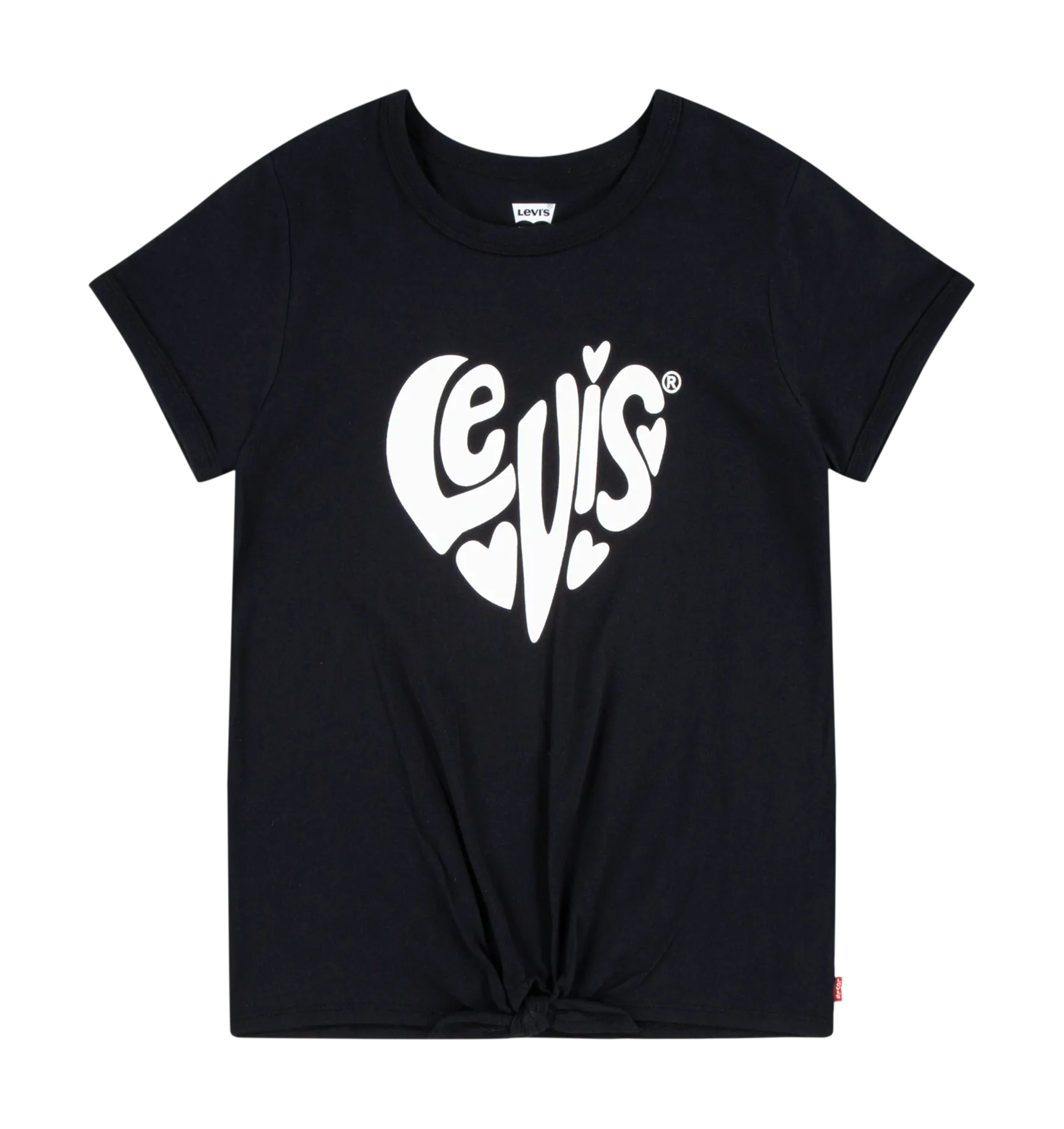 Tee-shirt sérigraphié en coton mélangé Noir