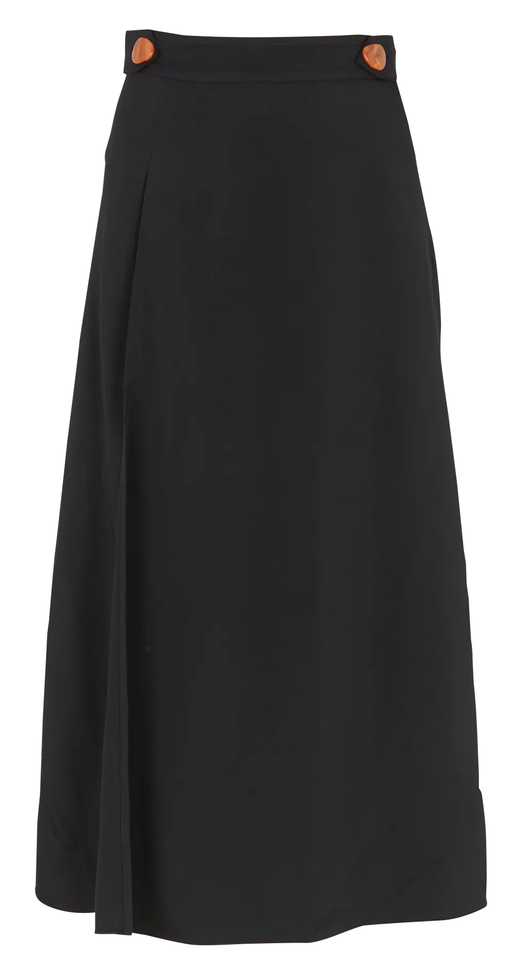 Jupe longue taille haute Noir