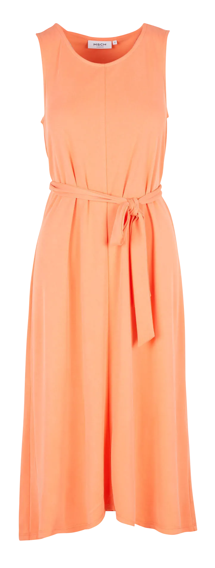 Robe col rond droite Orange DEANIE