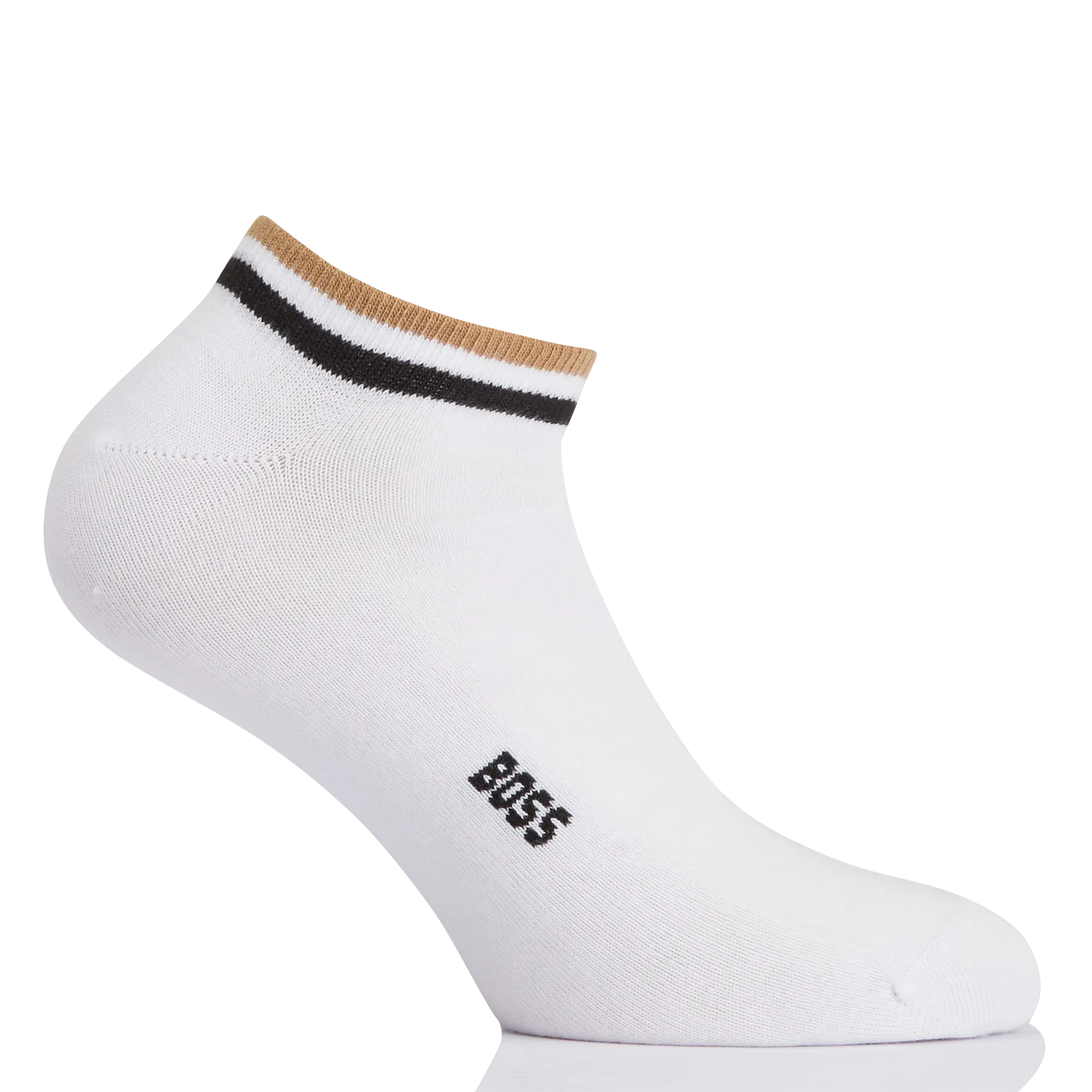 Lot de deux paires de chaussettes en coton mélangé Blanc