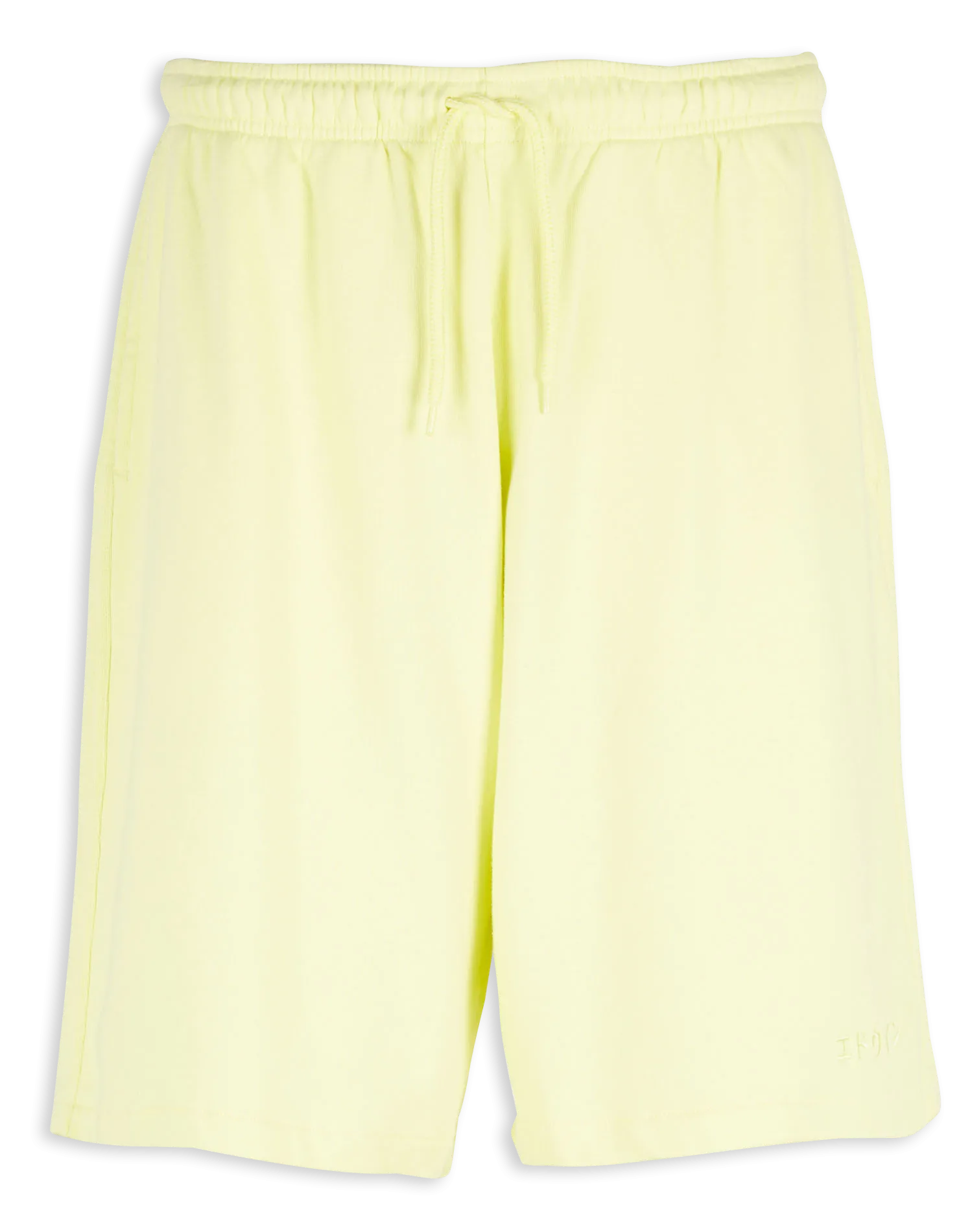 Short en coton molletonné Jaune