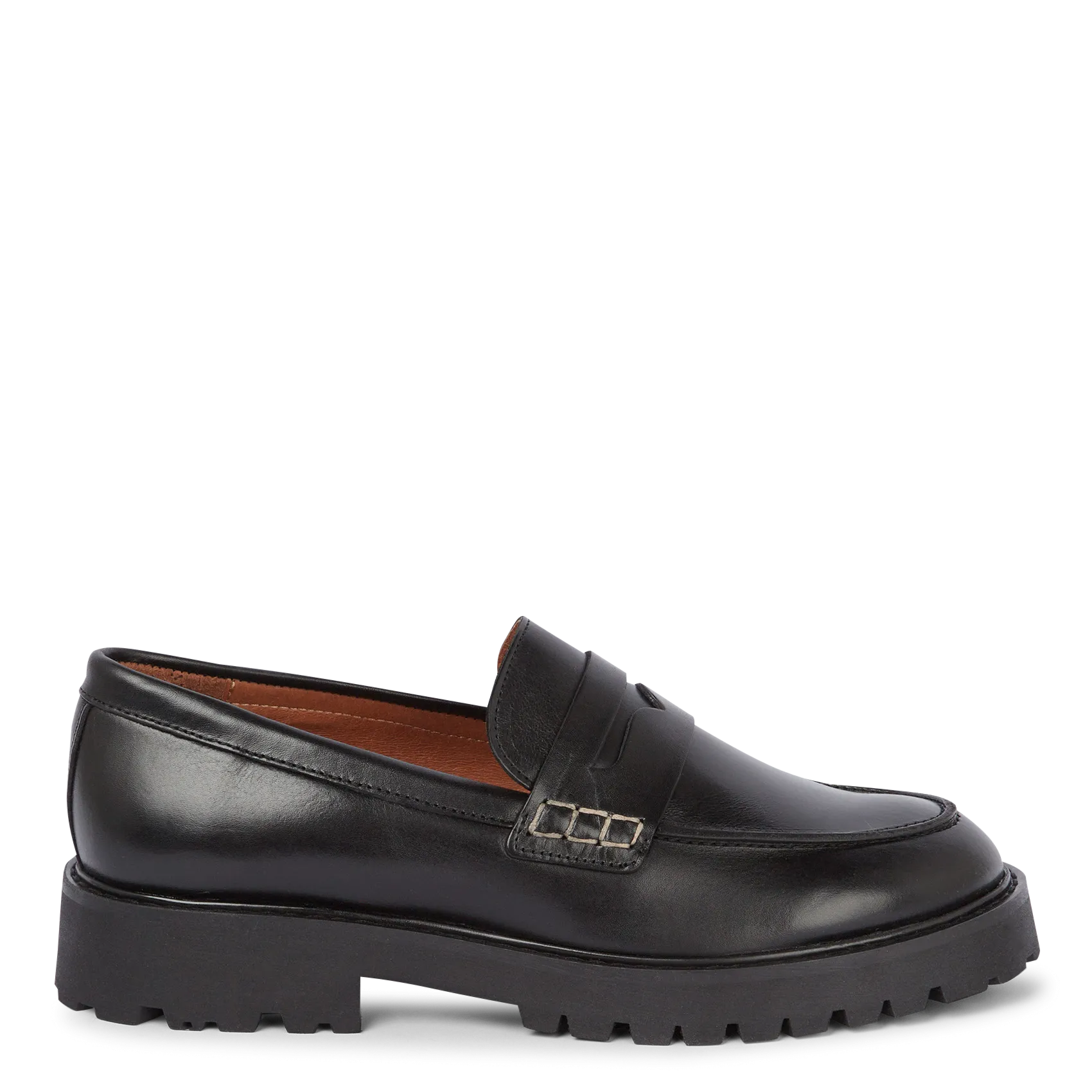 Mocassins en cuir Noir BARCELO