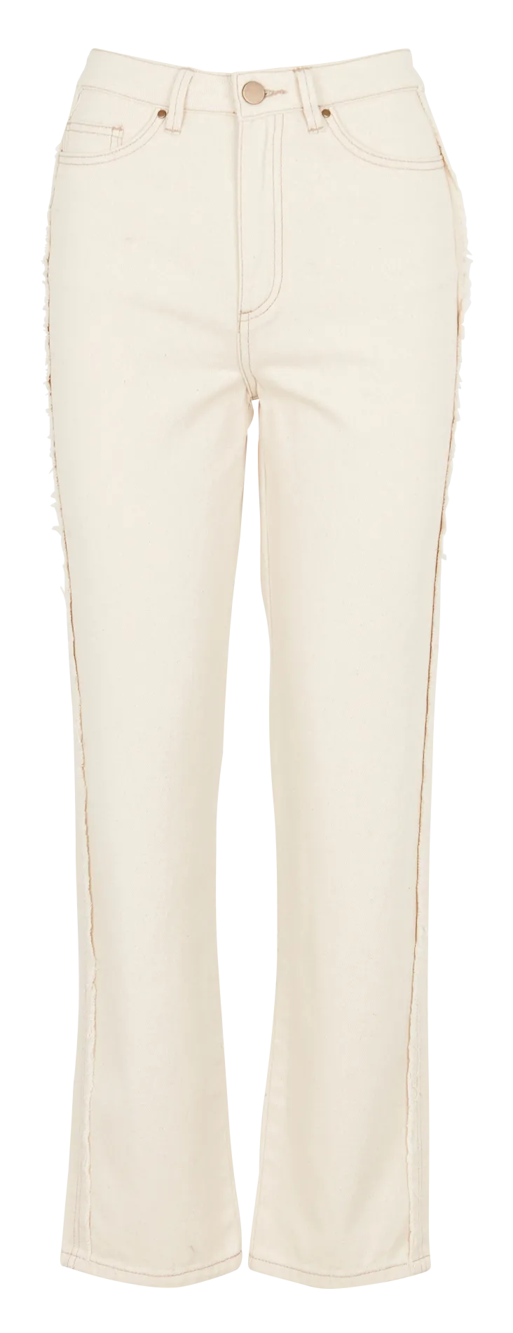 Jean taille haute Blanc KATJA