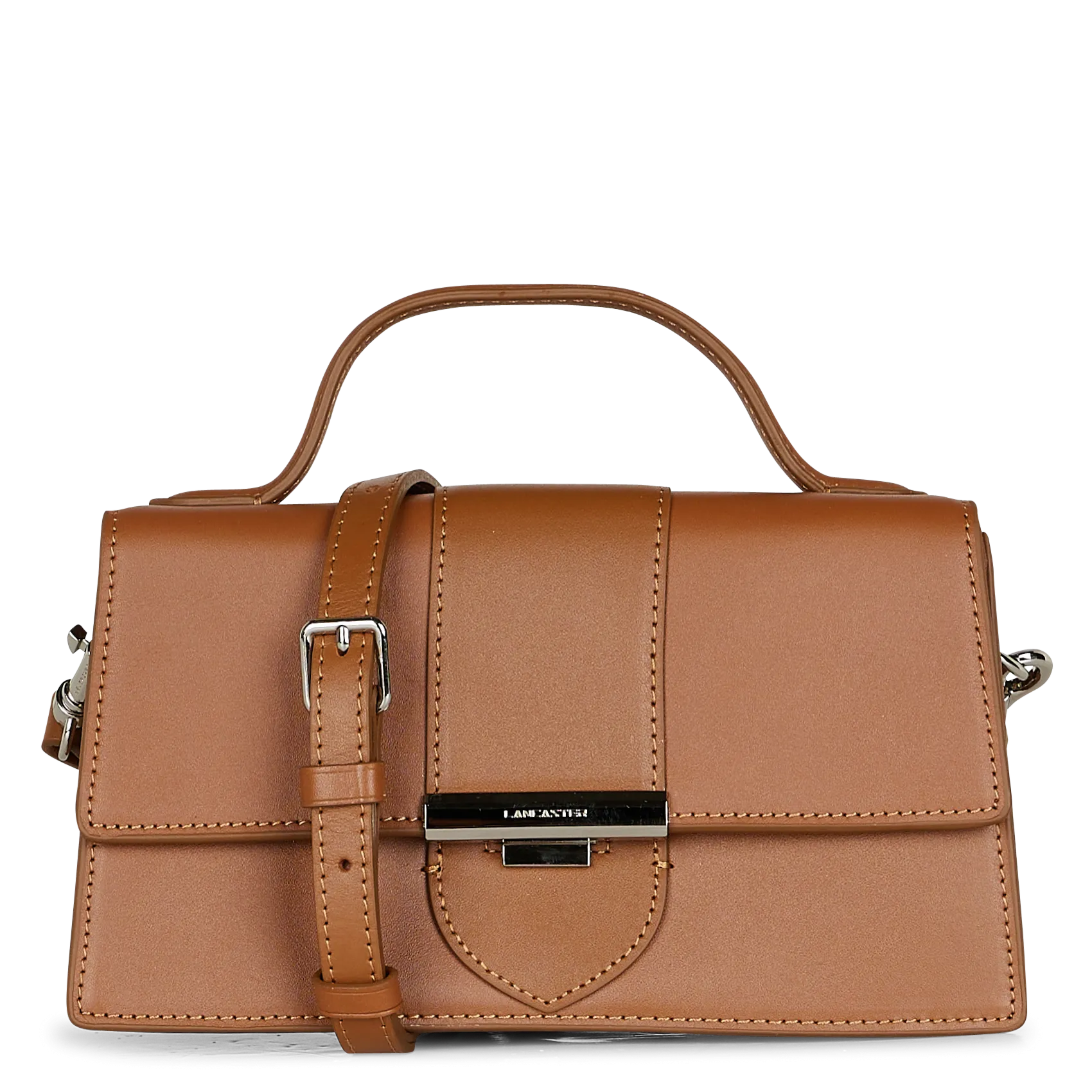 Sac à main en cuir Marron PARIS ILY