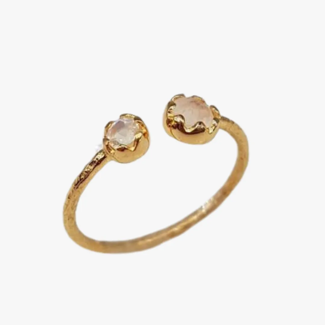 Bague pierre de lune Bleu DAENERYS