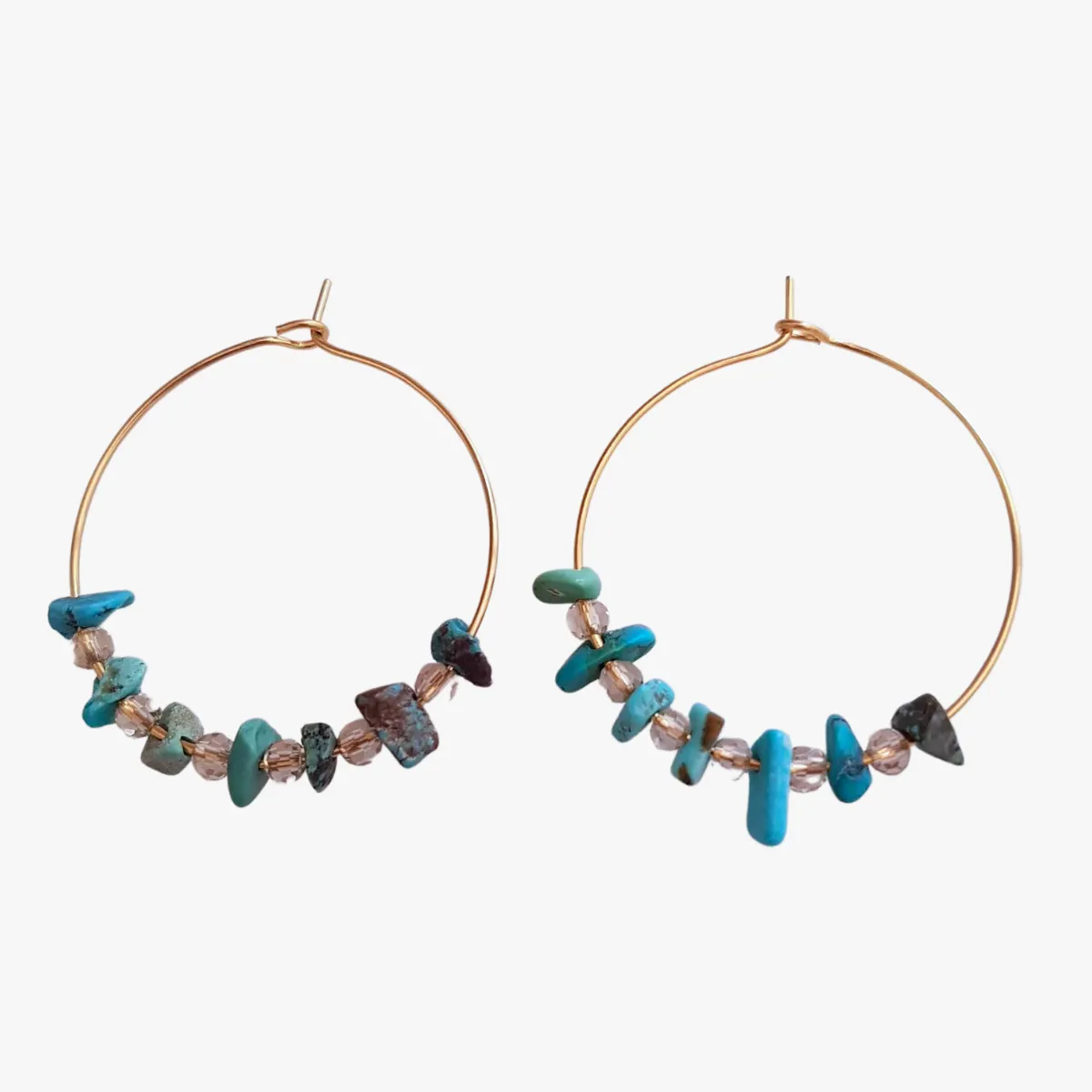 Boucles d'oreilles Bleu PRISCA