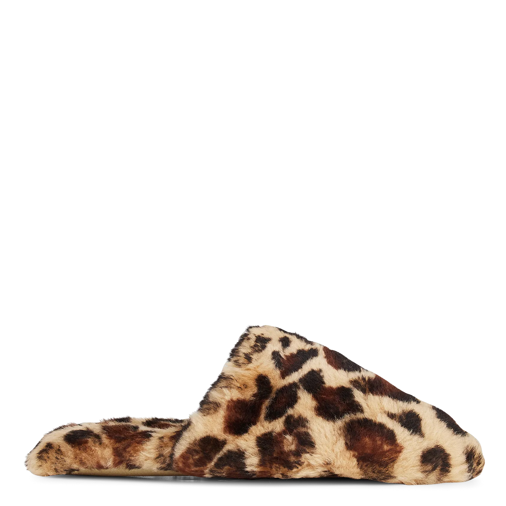 Chaussons en laine à imprimé Marron