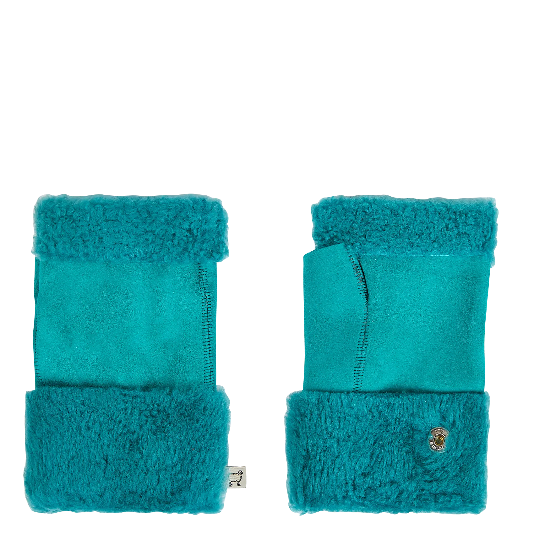 Mitaines en peau de mouton Vert