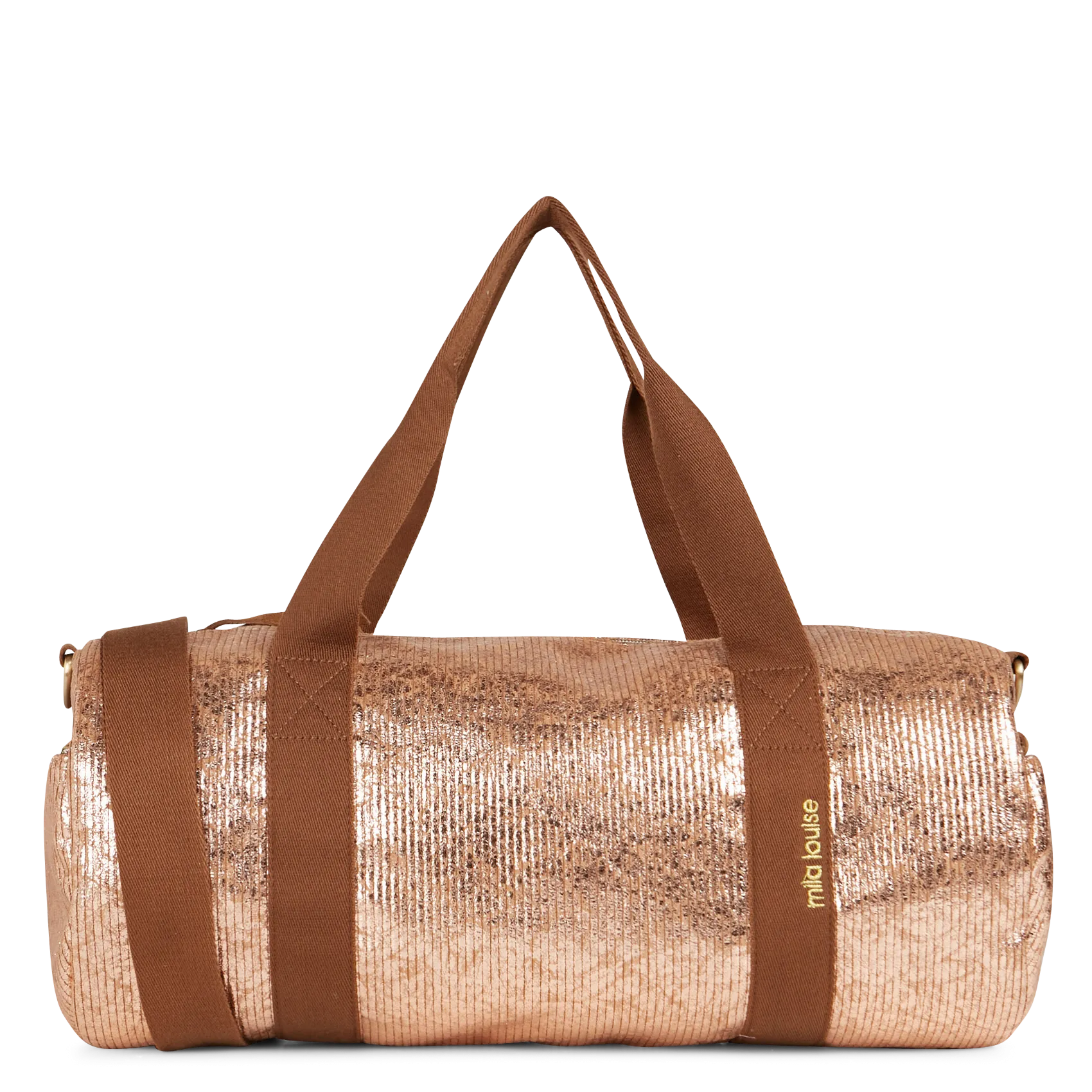 Sac épaule en tissus Marron BOWLING CT5