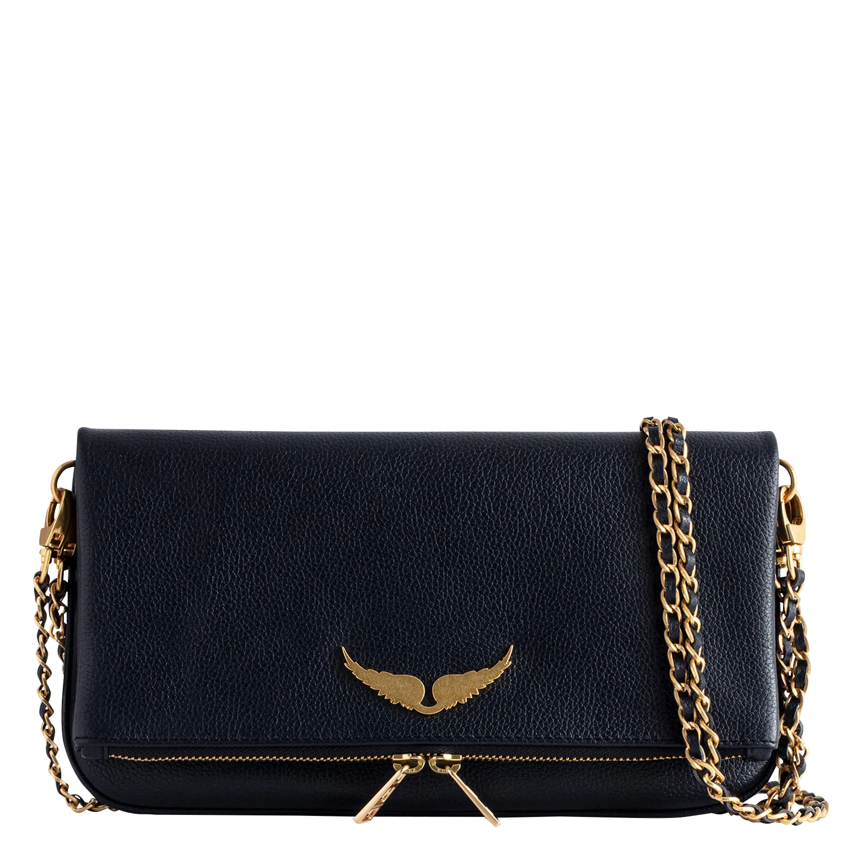 Pochette en cuir Bleu ROCK